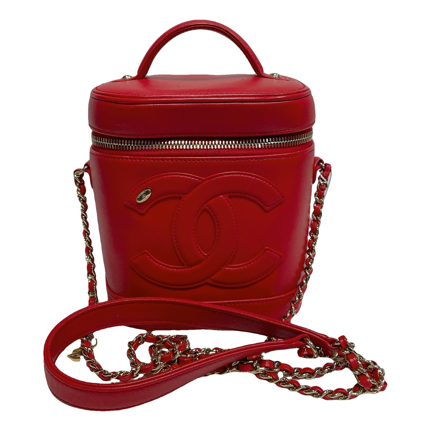Trendy CC Vanity leather handbag