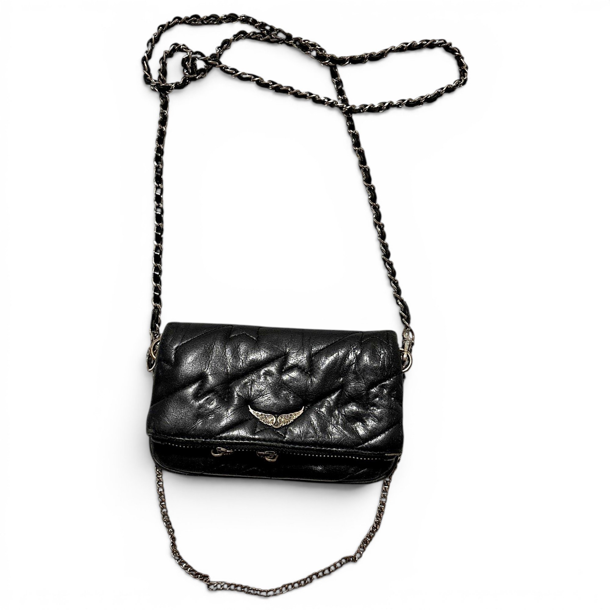 Rock leather crossbody bag