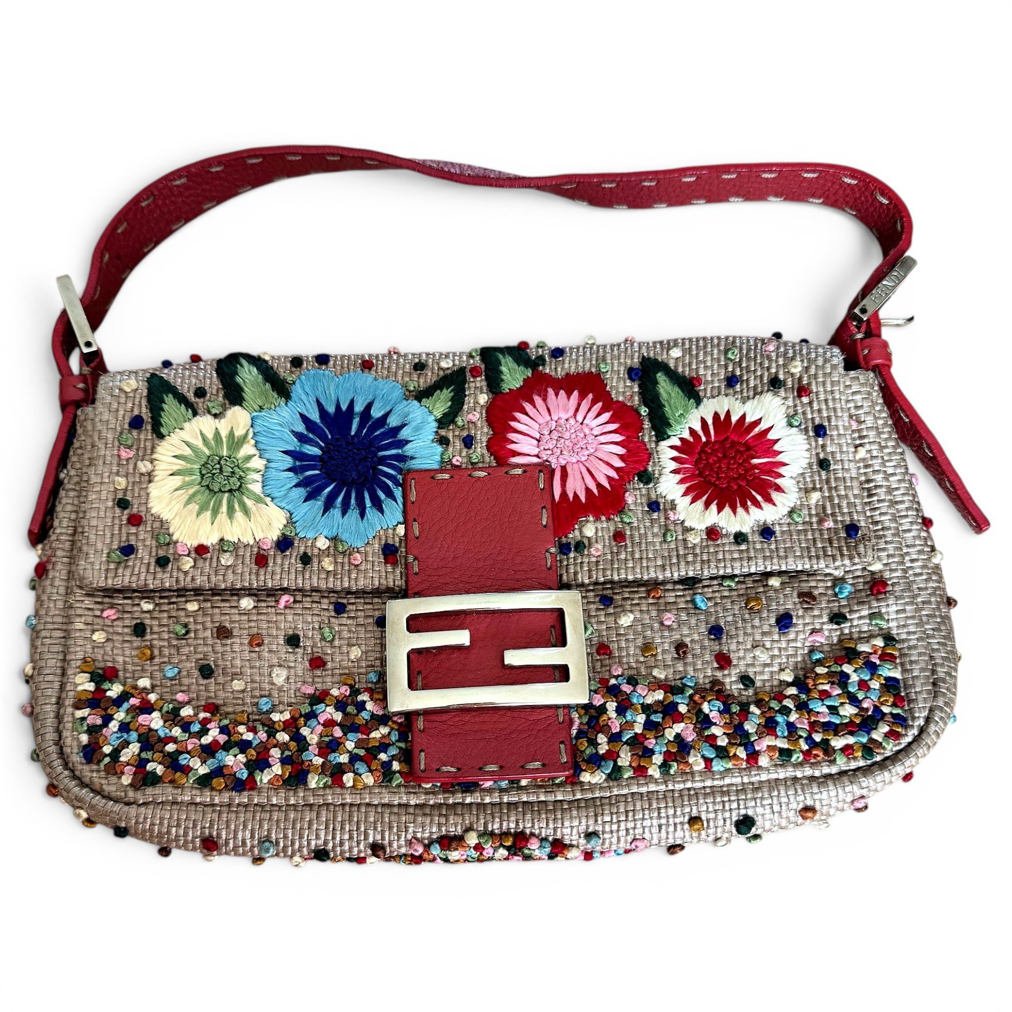 Fendi Baguette tweed handbag