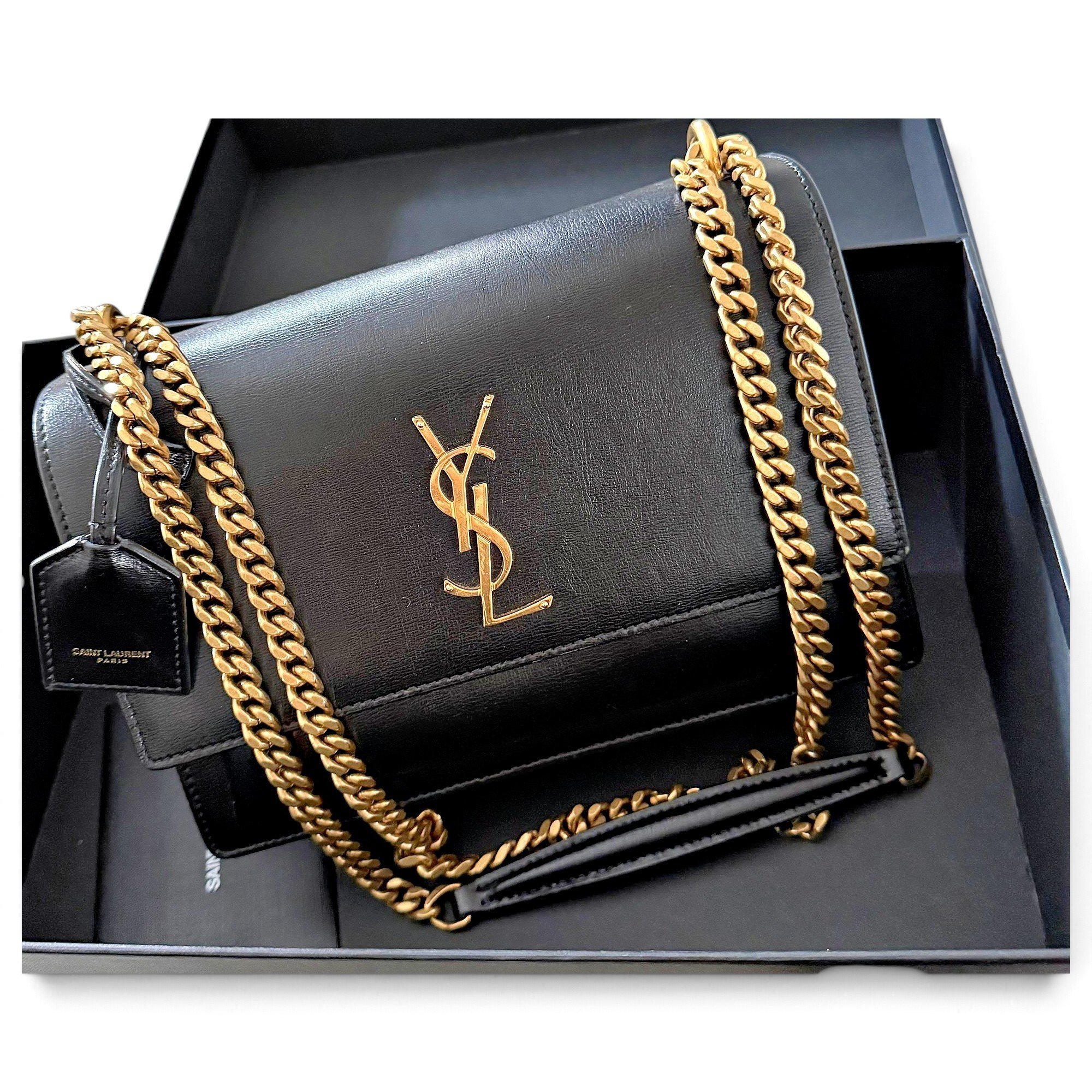 Sunset leather crossbody bag