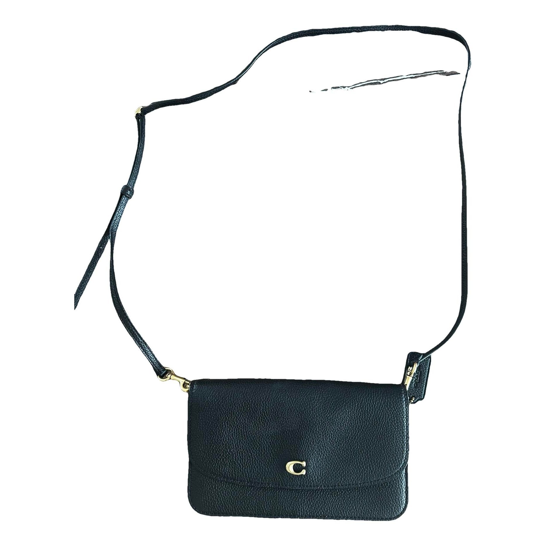 Leather clutch bag