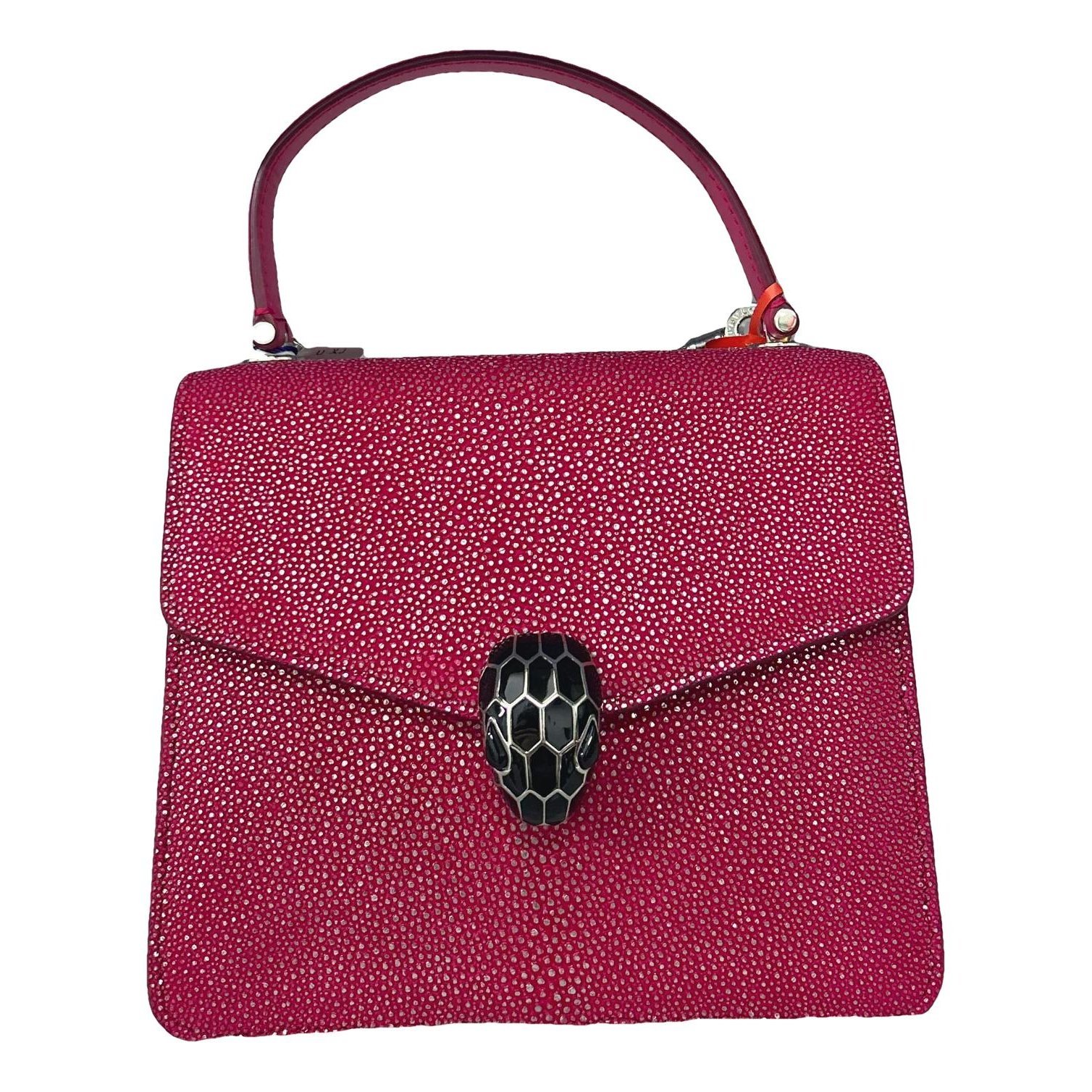 Serpenti leather handbag