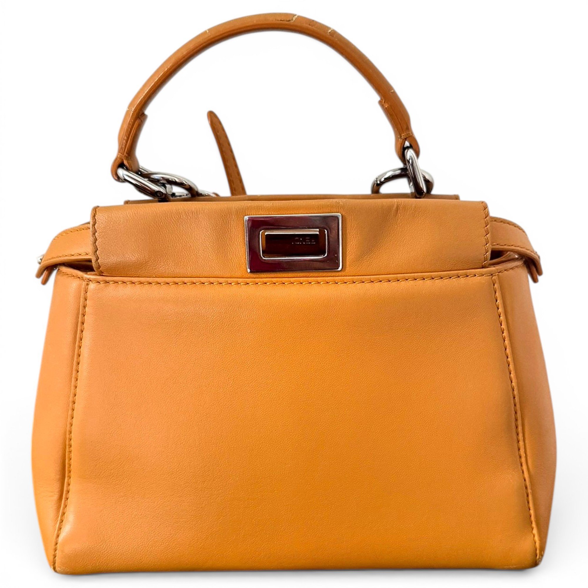 Peekaboo leather handbag