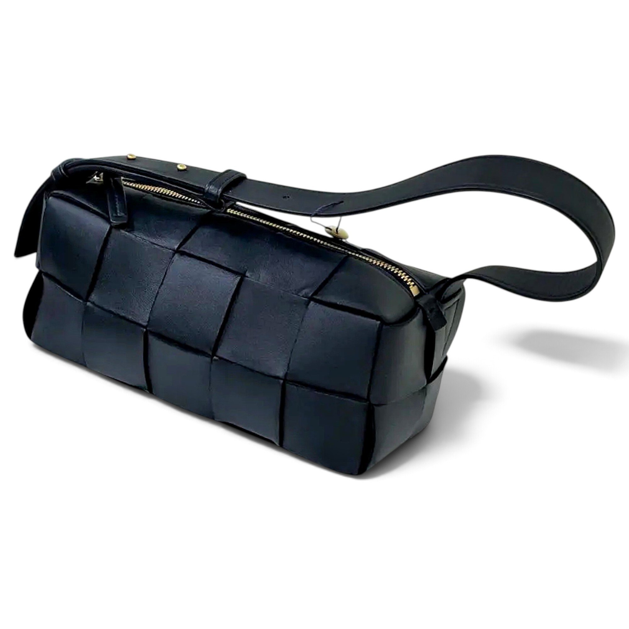 Cassette leather handbag