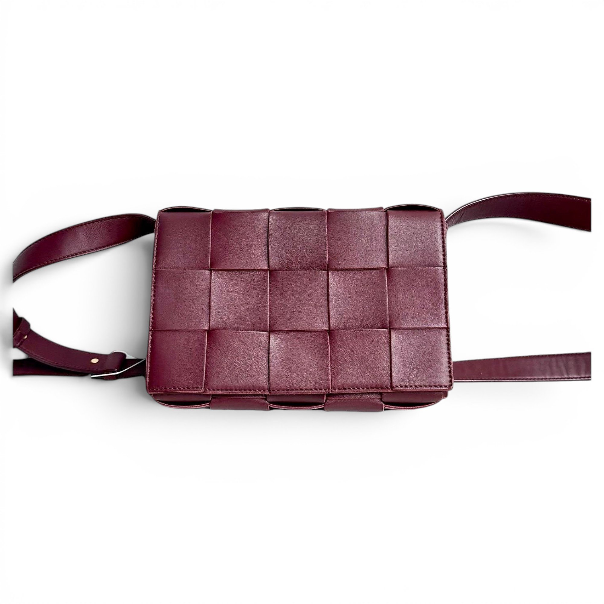 Cassette leather handbag