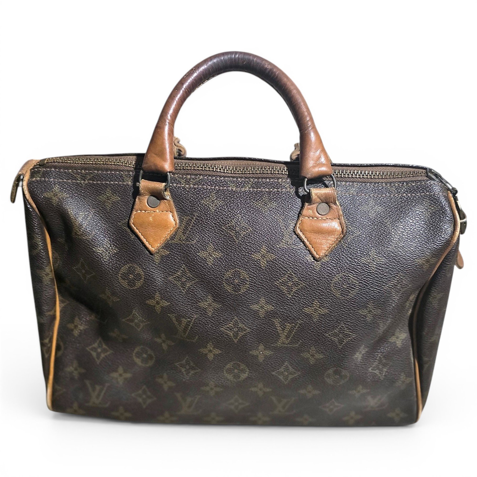 Speedy leather handbag