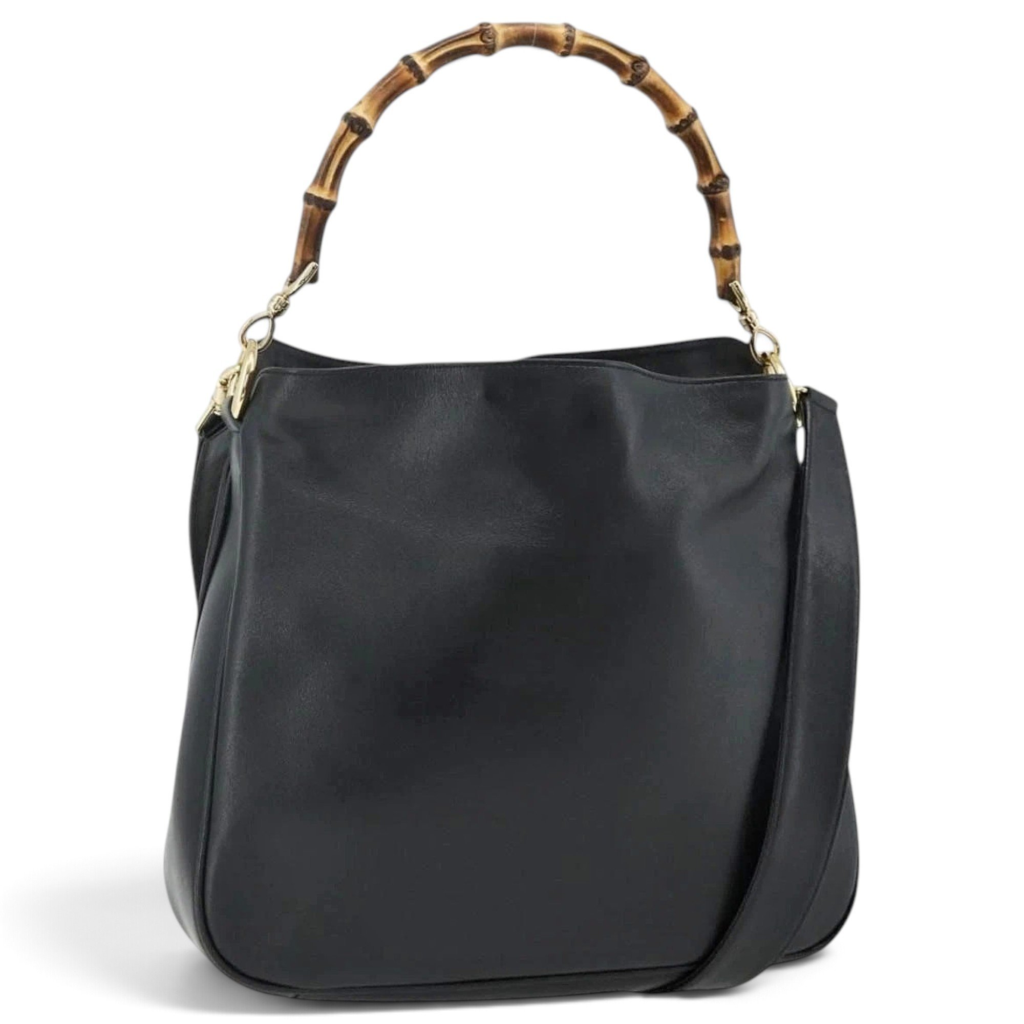 Bamboo leather handbag