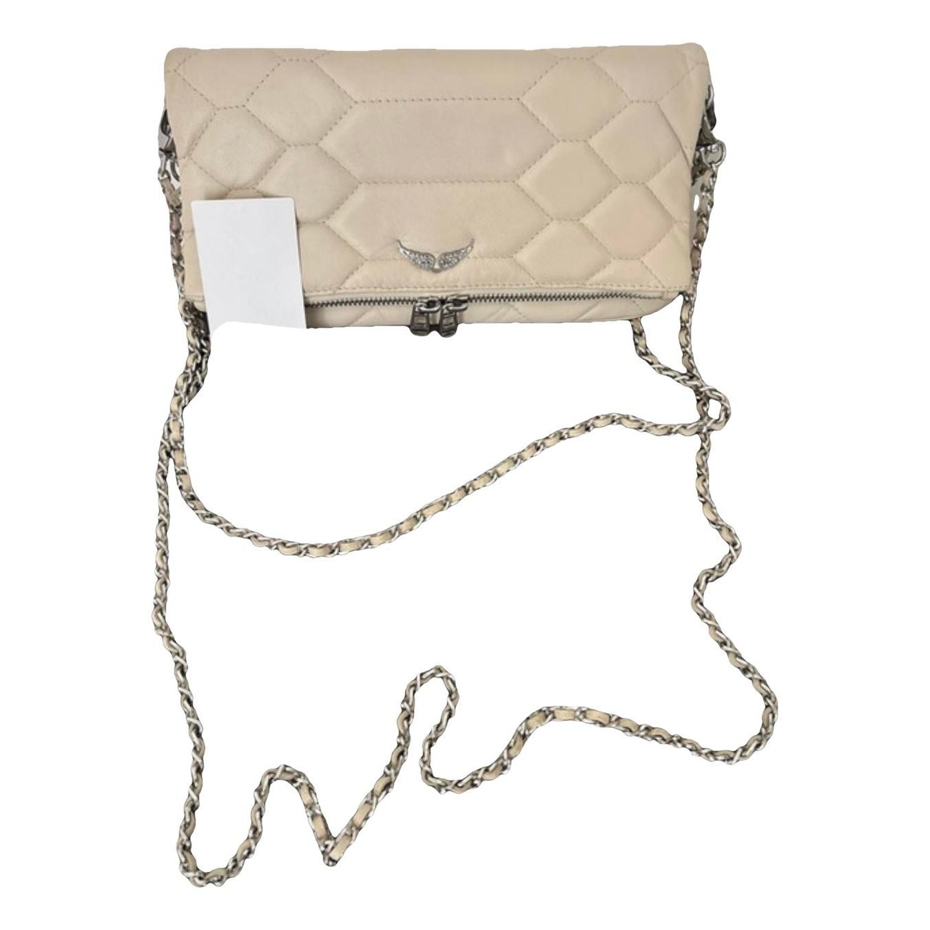 Rock leather clutch bag