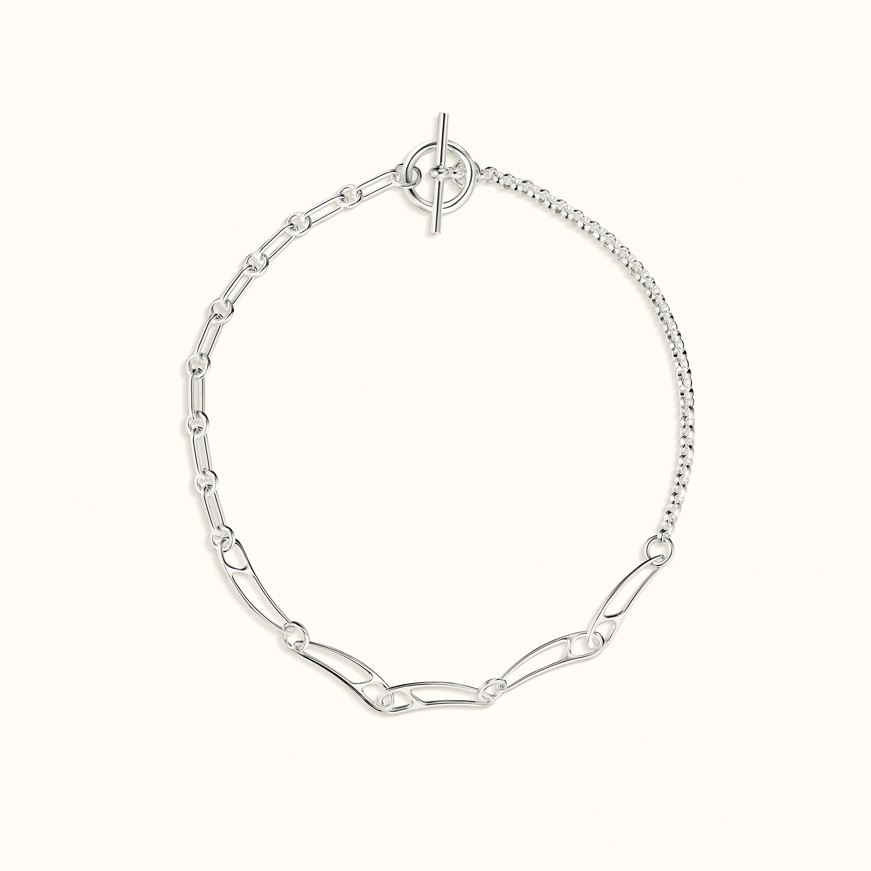 Collier Chaîne d'ancre Punk, moyen modèle