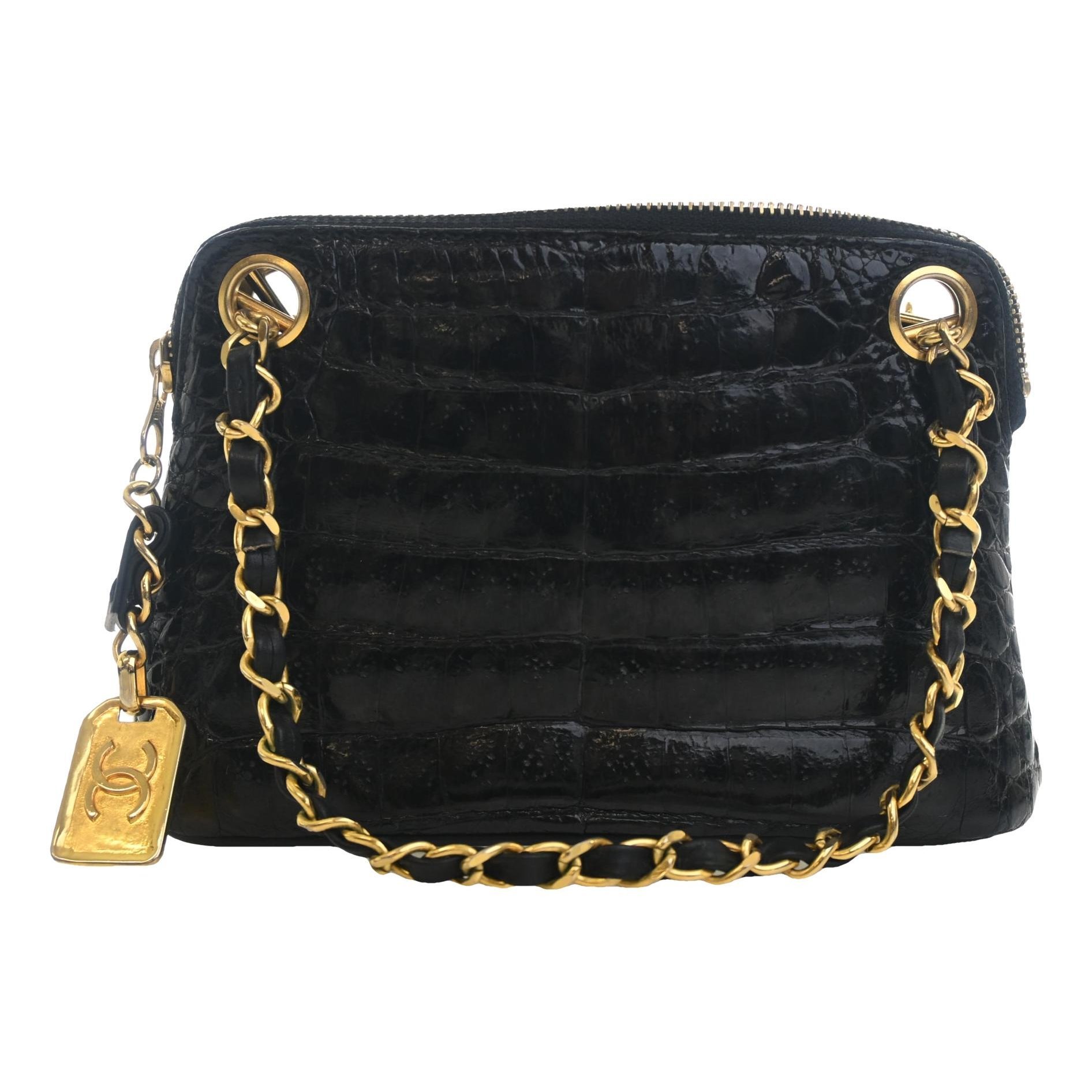 Exotic leathers tote