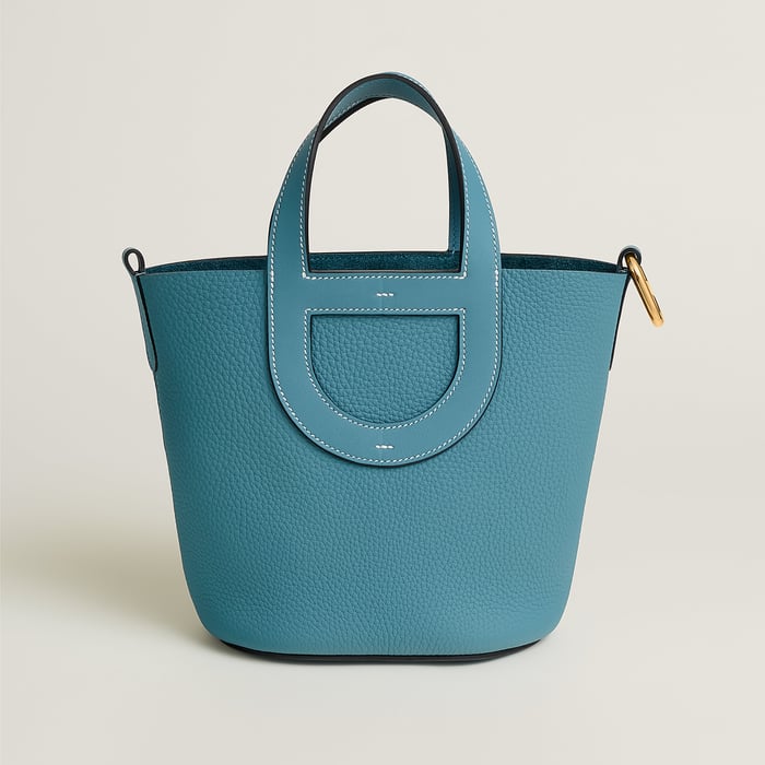 New Bleu Jean Bolsa Hermès In-the-loop 18 Stitch