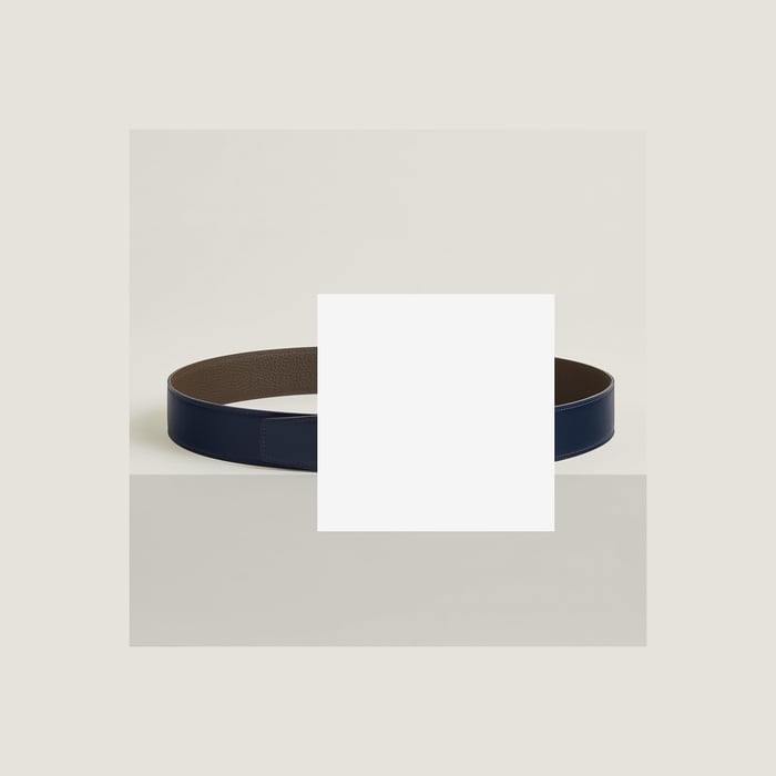 Jumbo Belt Buckle & Reversible Leather Strap 38 MM