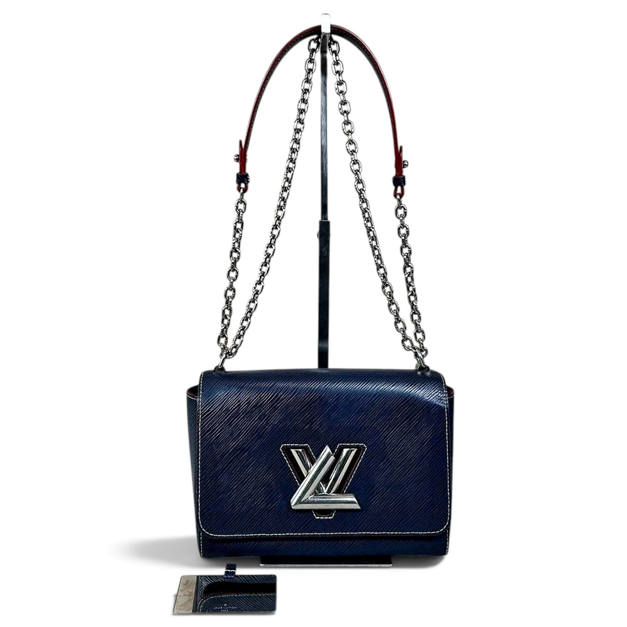 Twist leather handbag