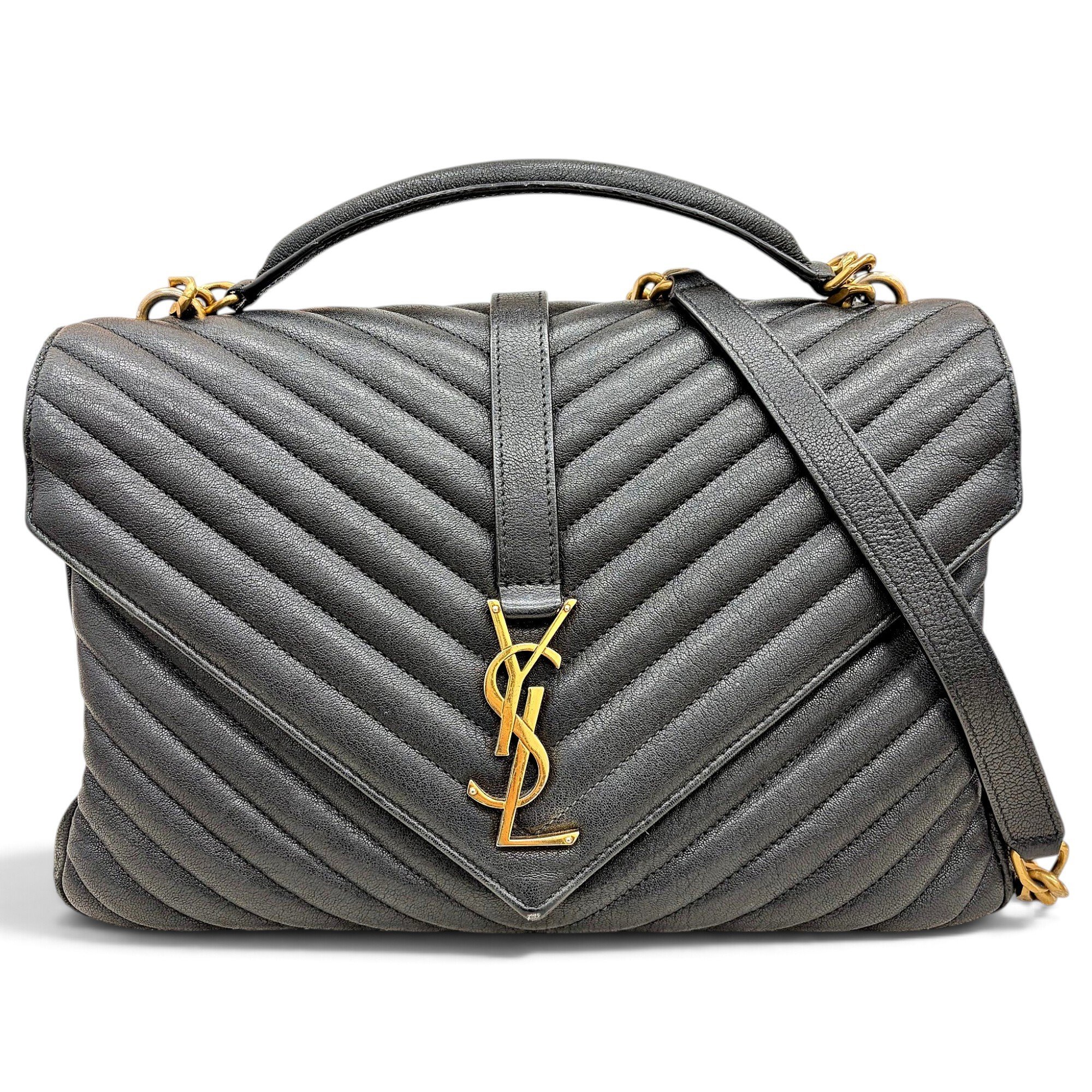 Collége monogramme leather handbag