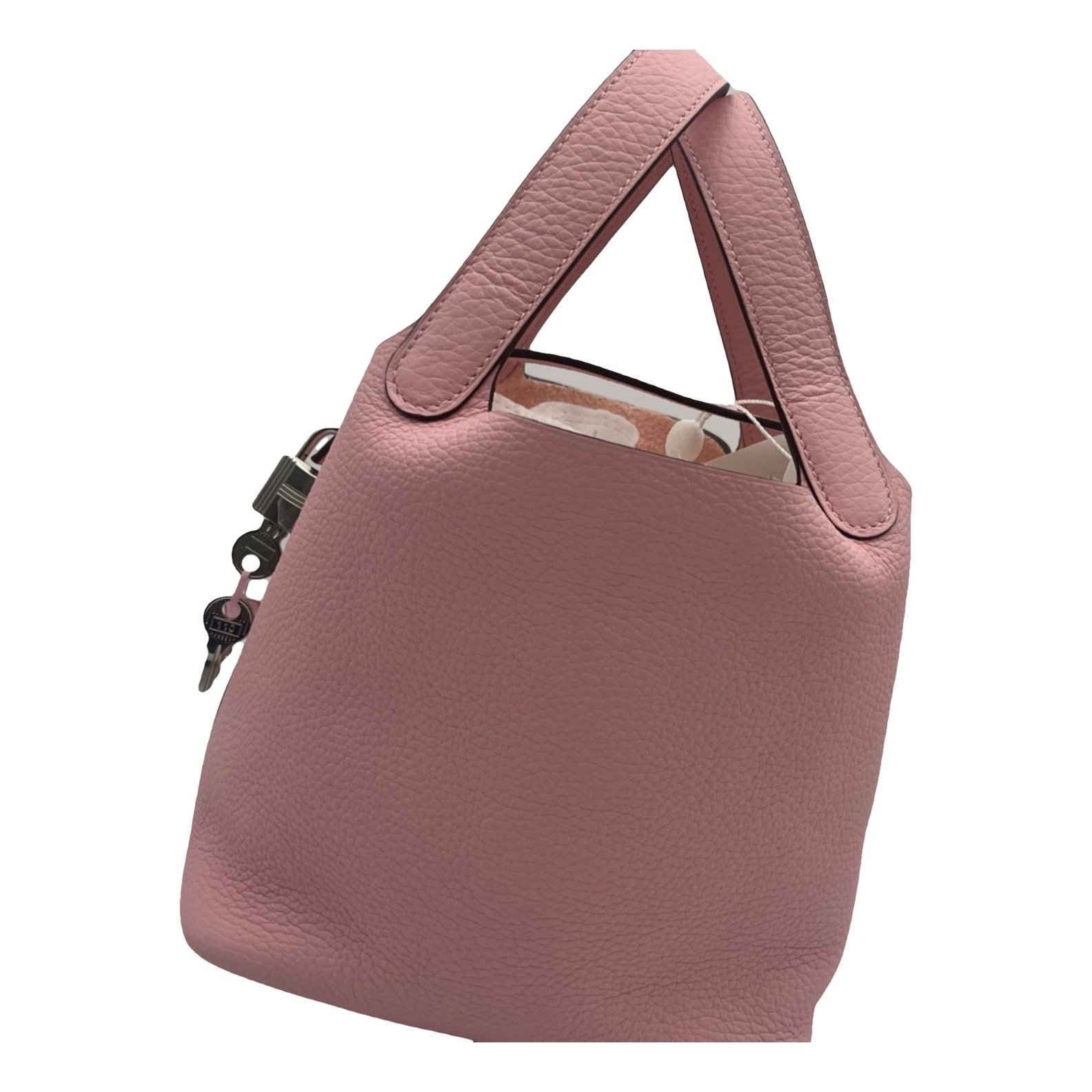 Picotin leather handbag