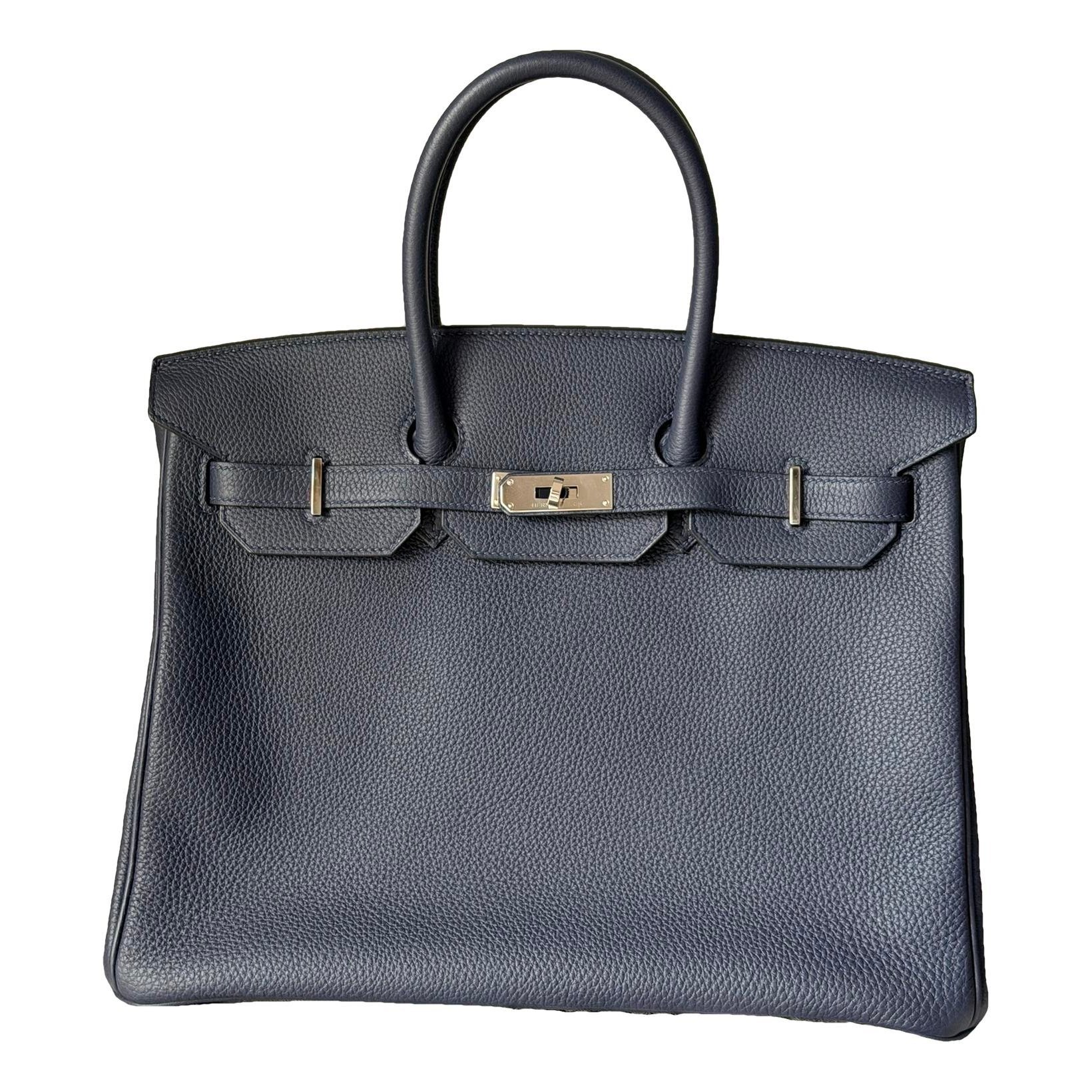 Birkin 35 leather handbag