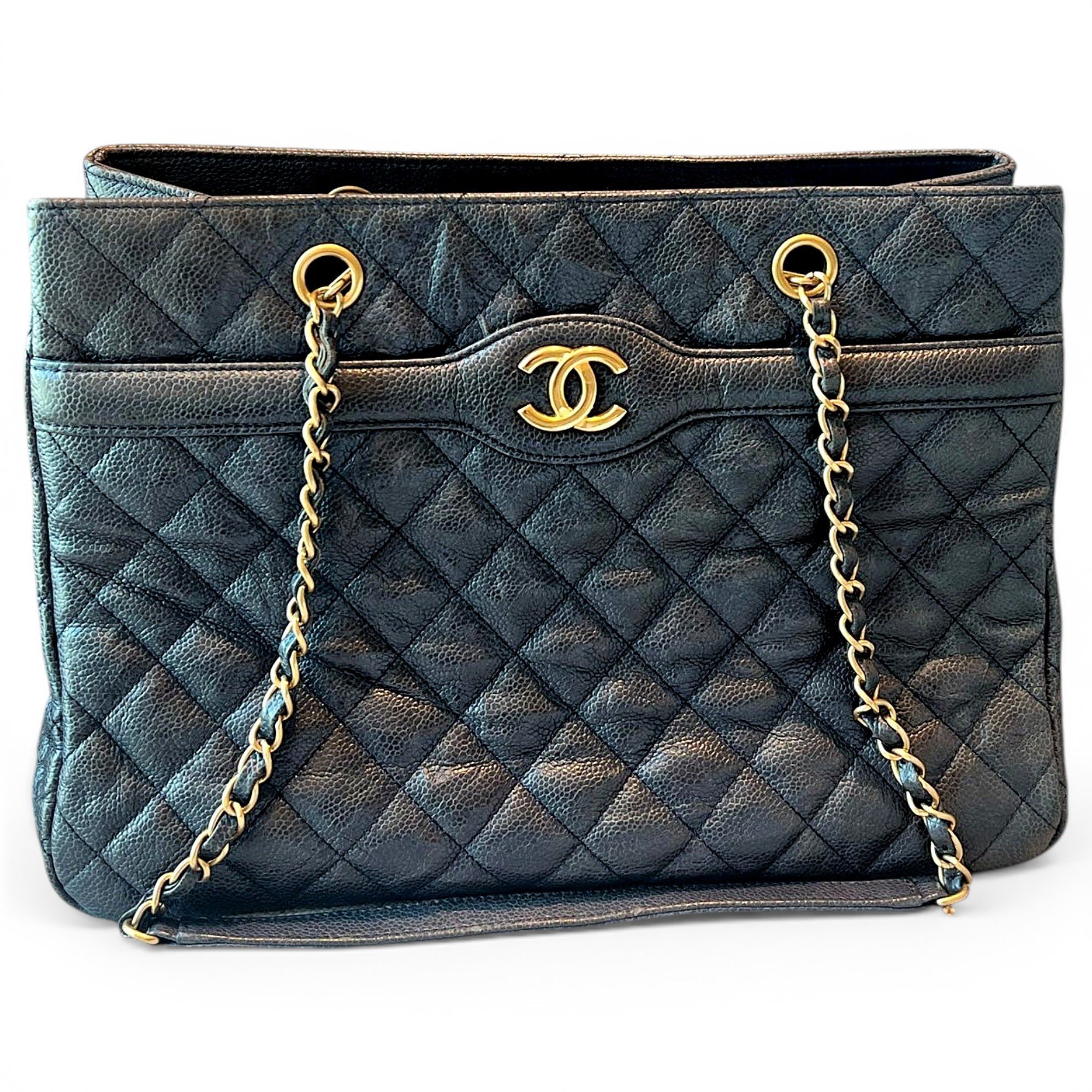 Grand shopping leather tote