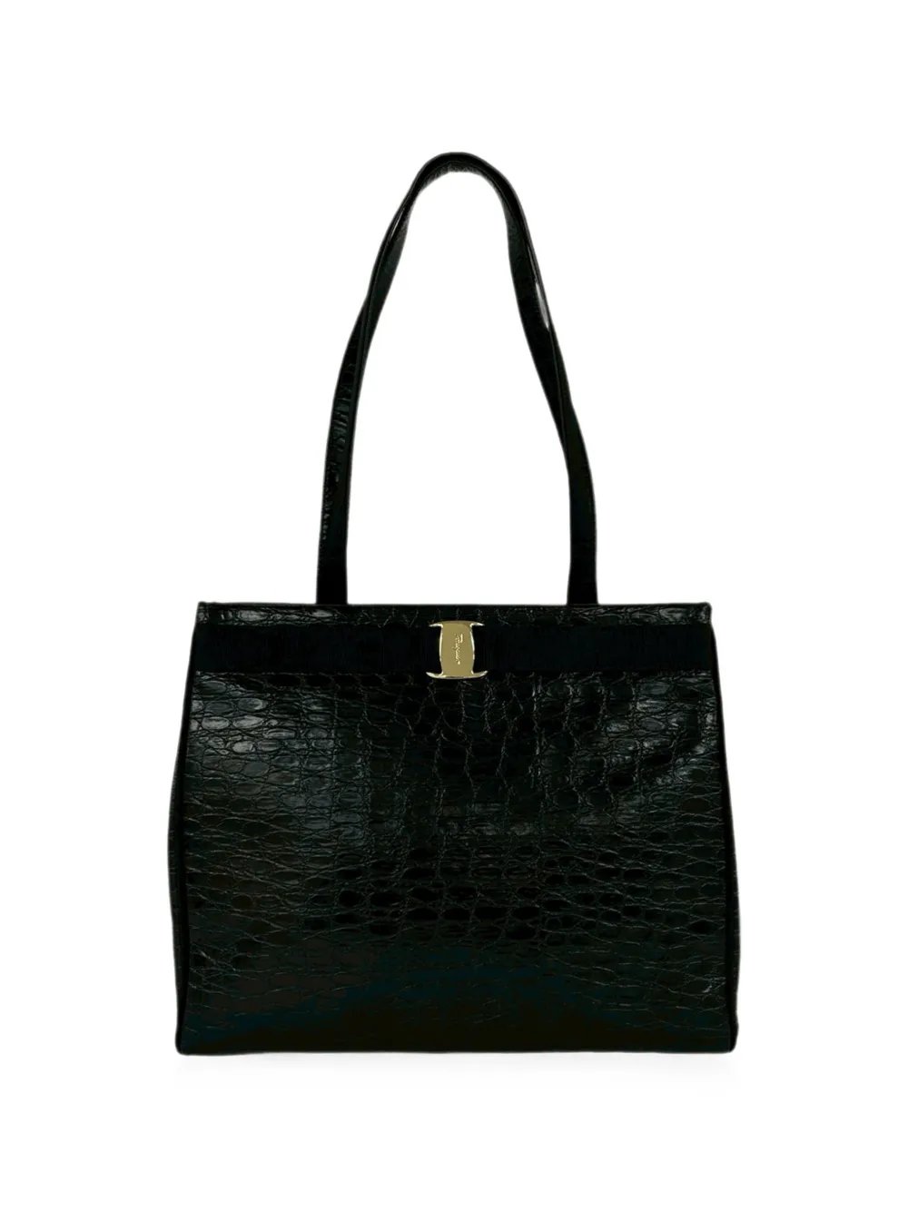 1990-2000 Croc Embossed Leather Vara tote bag
