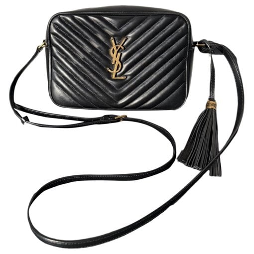 Camera Lou leather crossbody bag