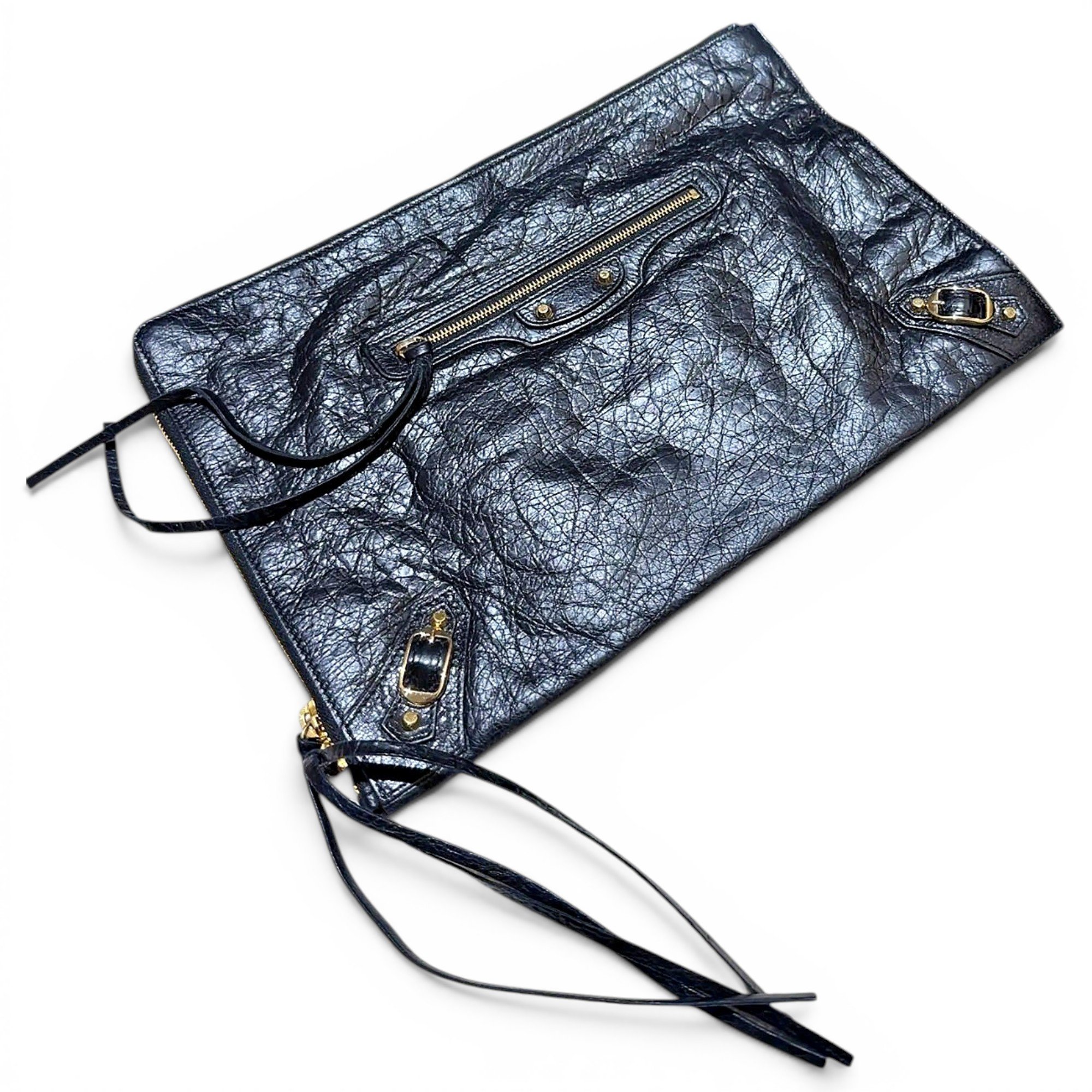 City Clip leather clutch bag