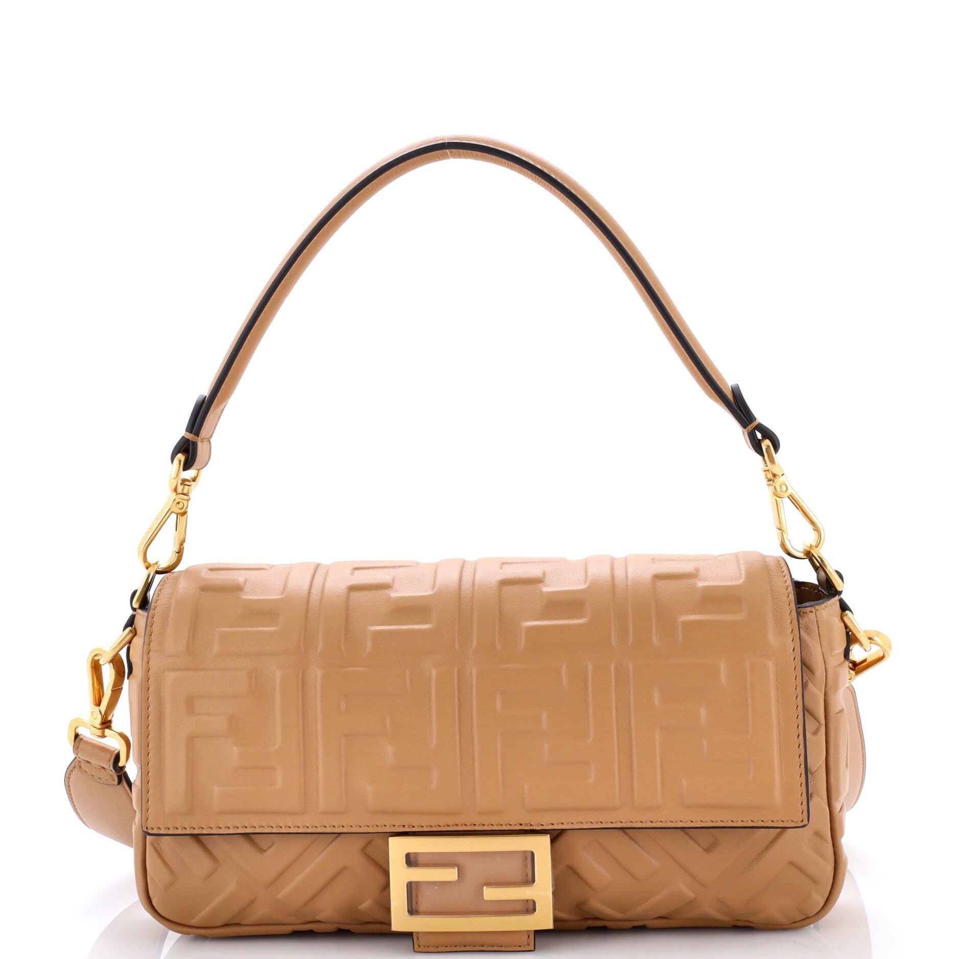 Baguette NM Bag Zucca Embossed Leather Medium