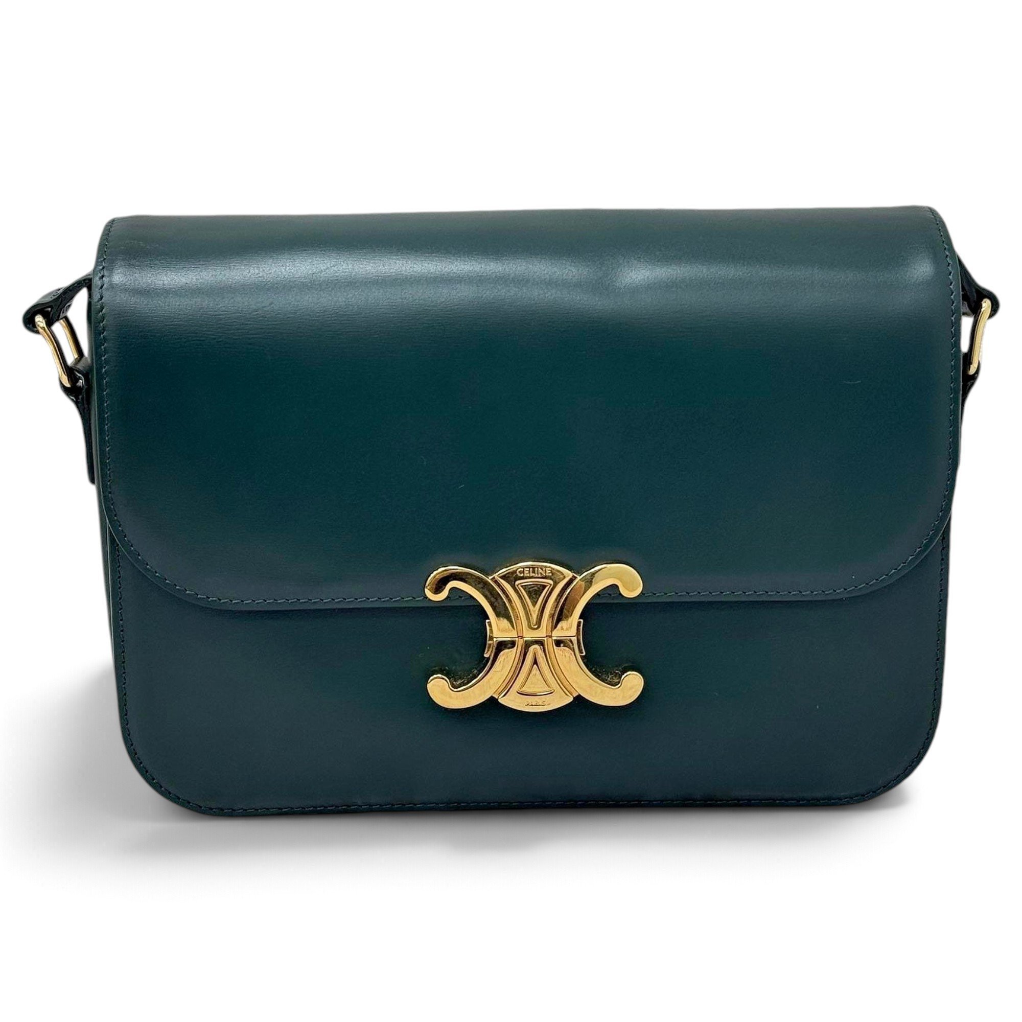 Triomphe leather handbag