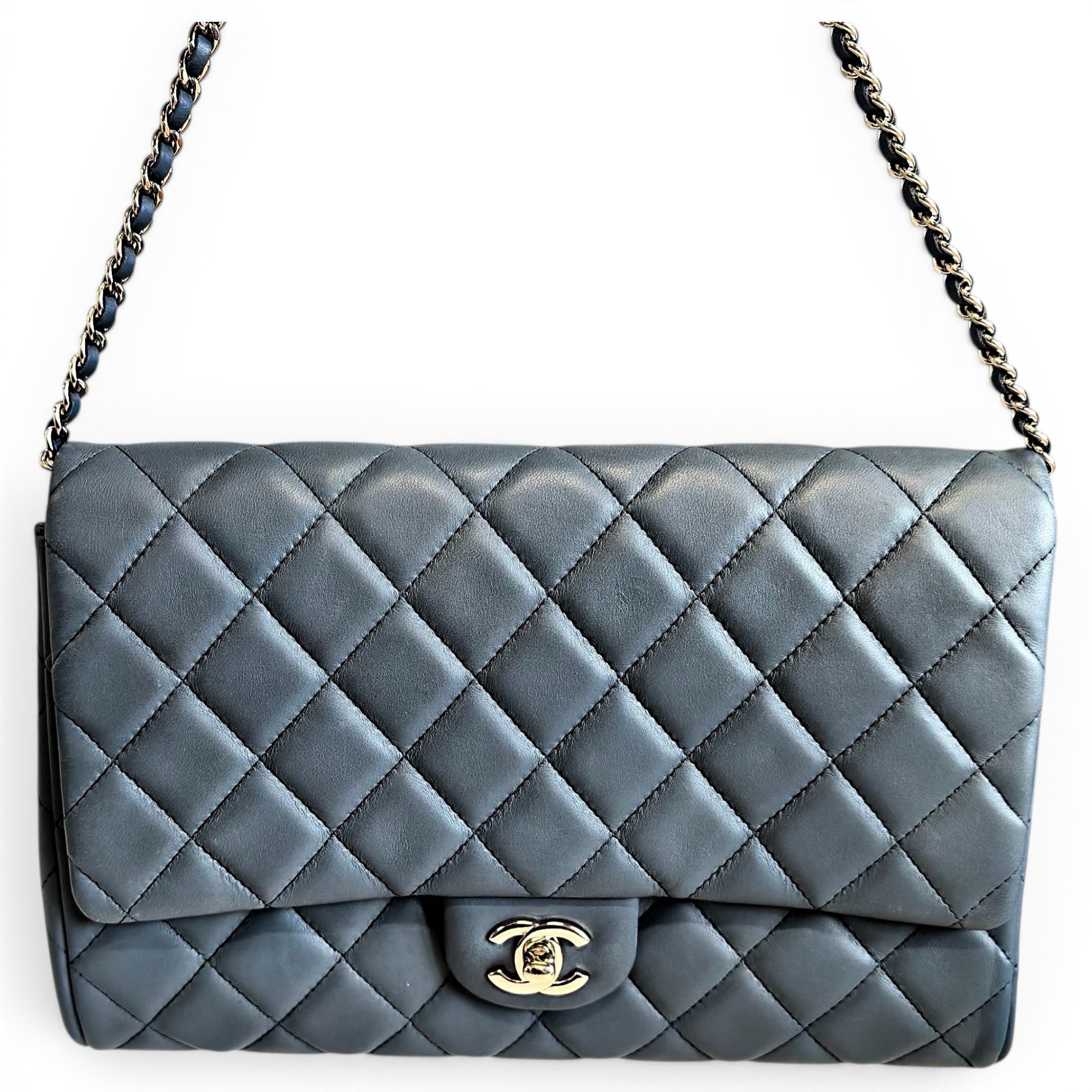 Wallet On Chain leather crossbody bag