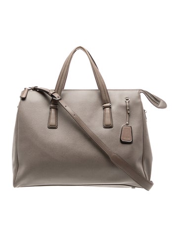 Tumi Leather Top Handle Bag