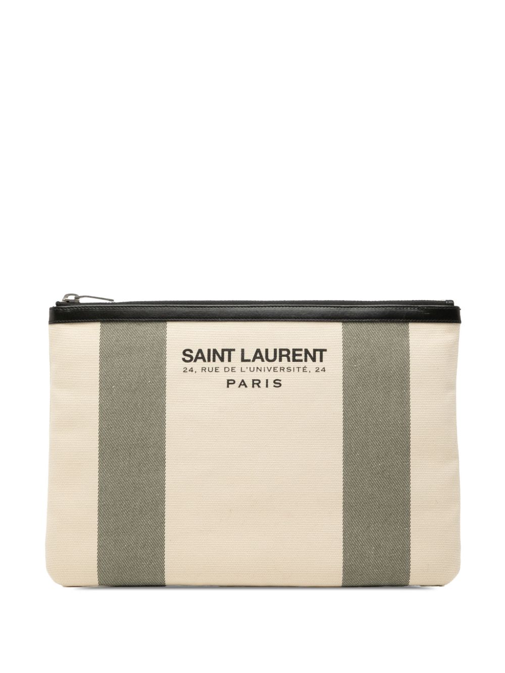 2015 Canvas Beach Zip clutch bag