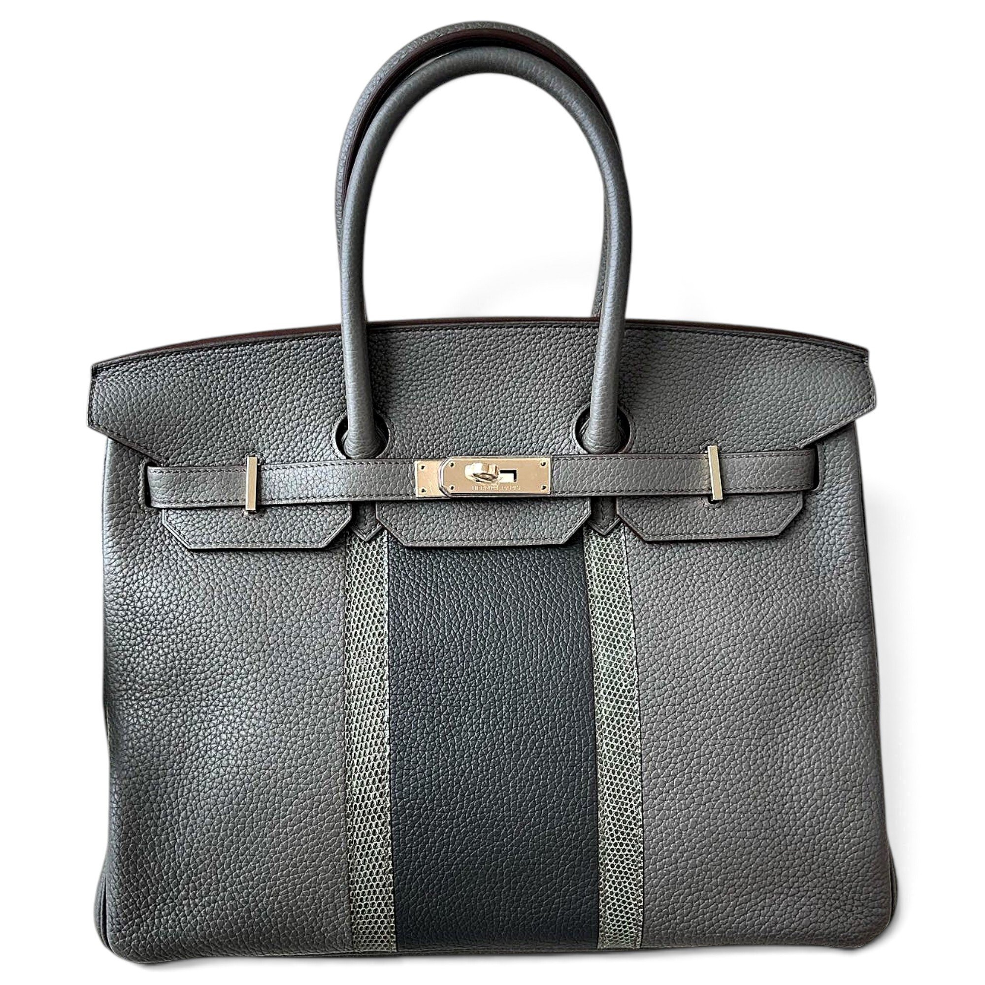 Birkin 35 leather handbag