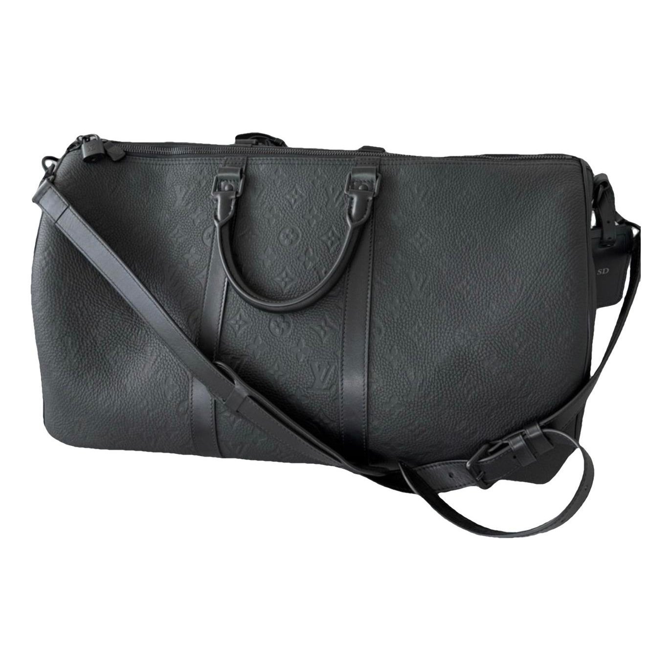 Keepall leather travel bag