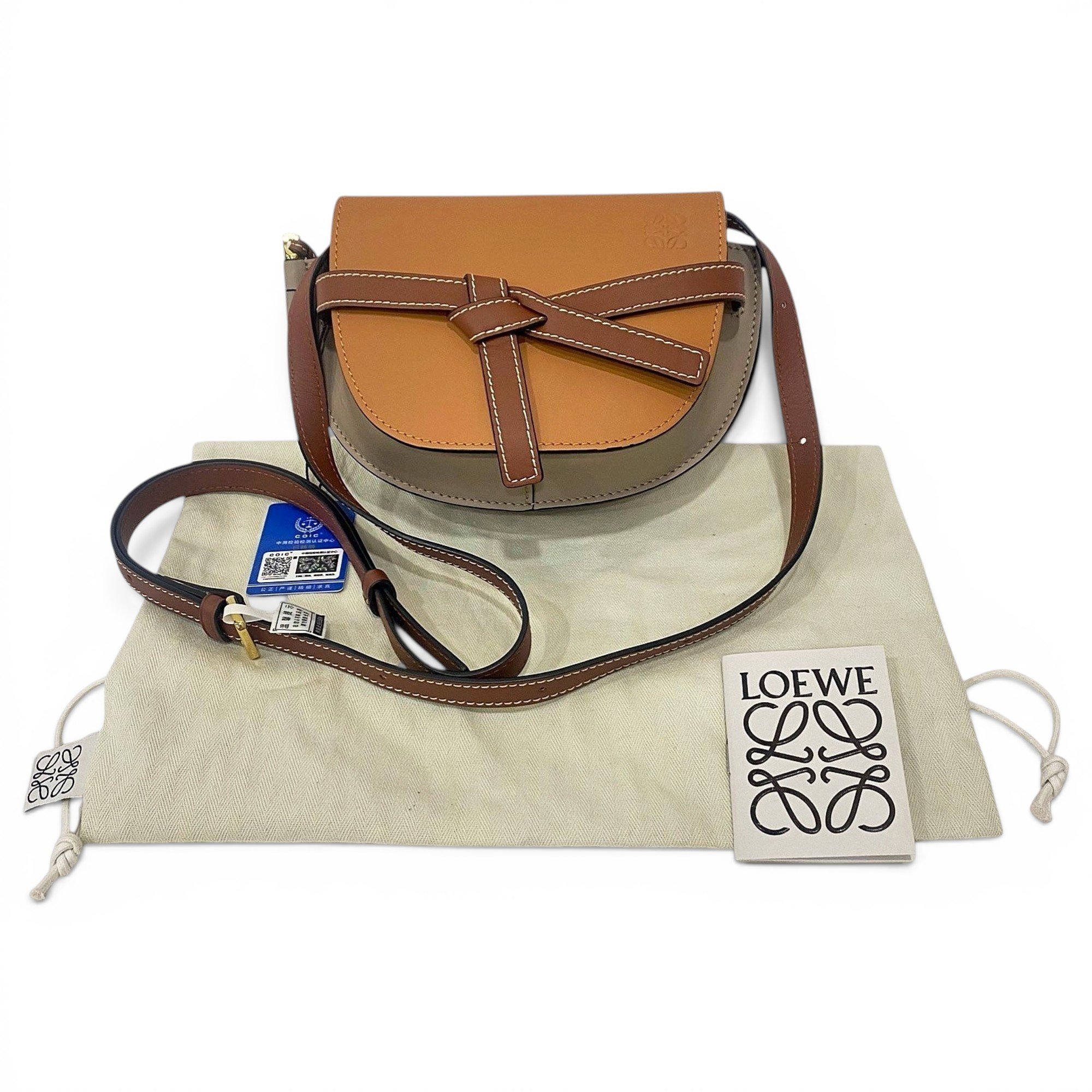 Gate leather crossbody bag