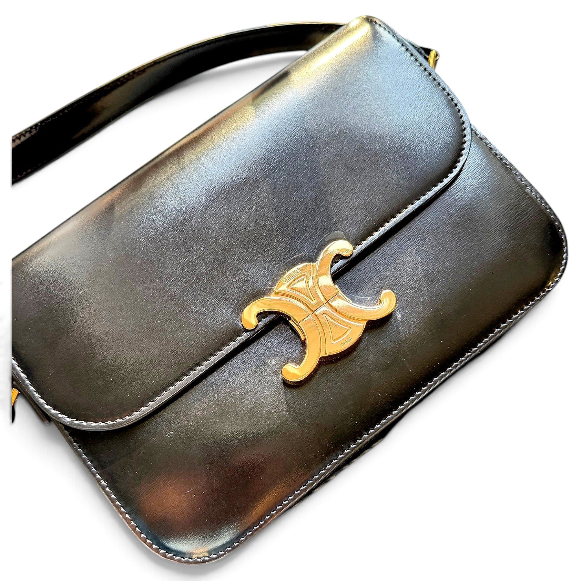 Triomphe leather handbag