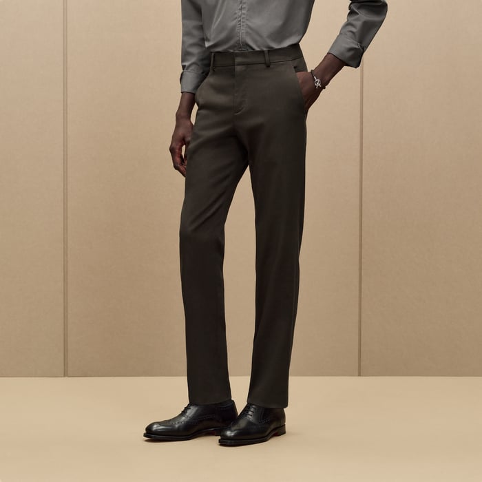 Kaki Saint Germain Fitted Pants