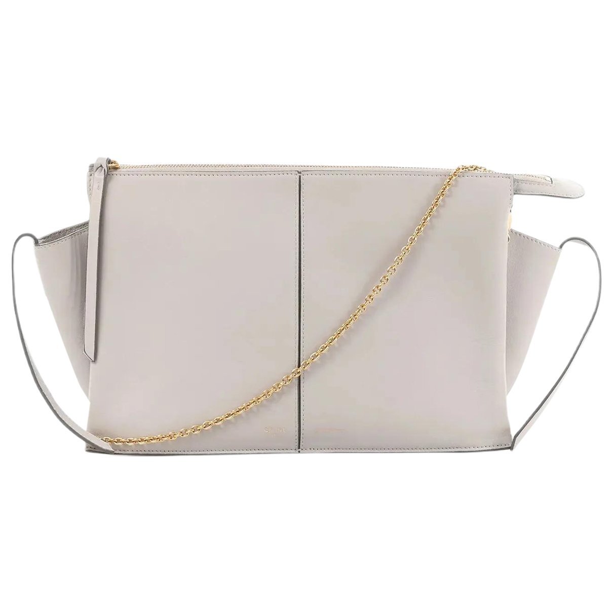 Tri-Fold leather handbag