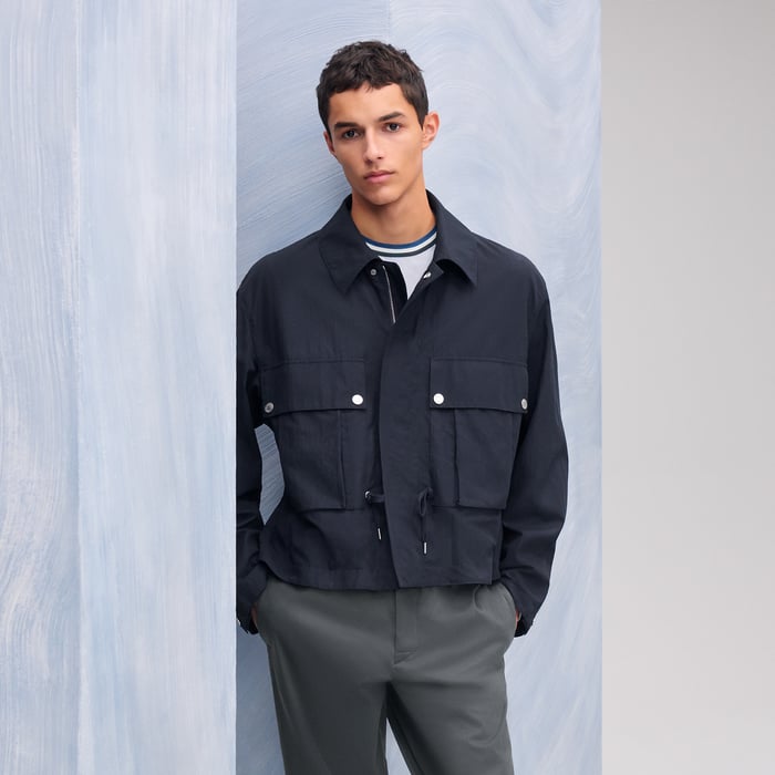 Marine Zipped Straight Cut Jacket