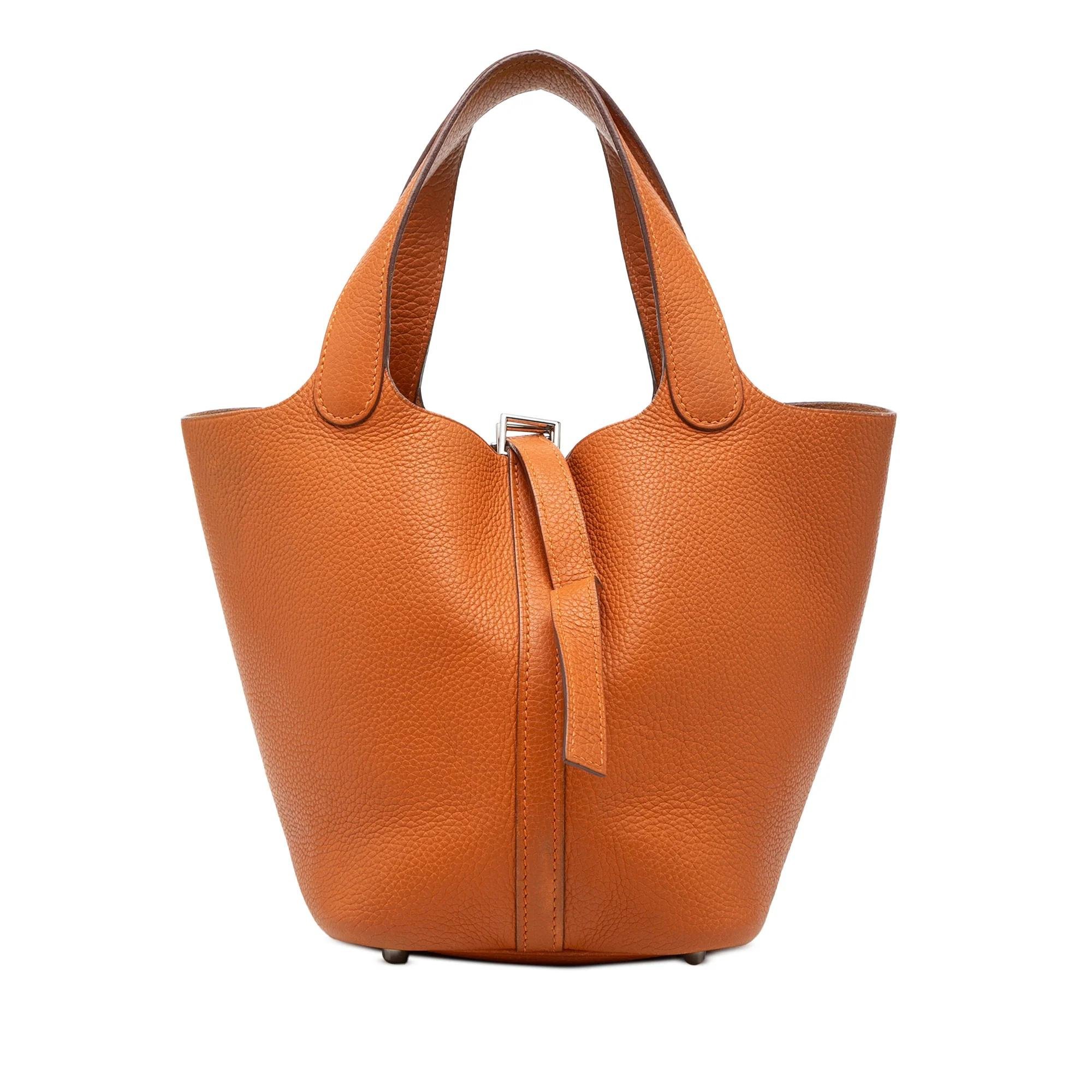 Picotin leather handbag