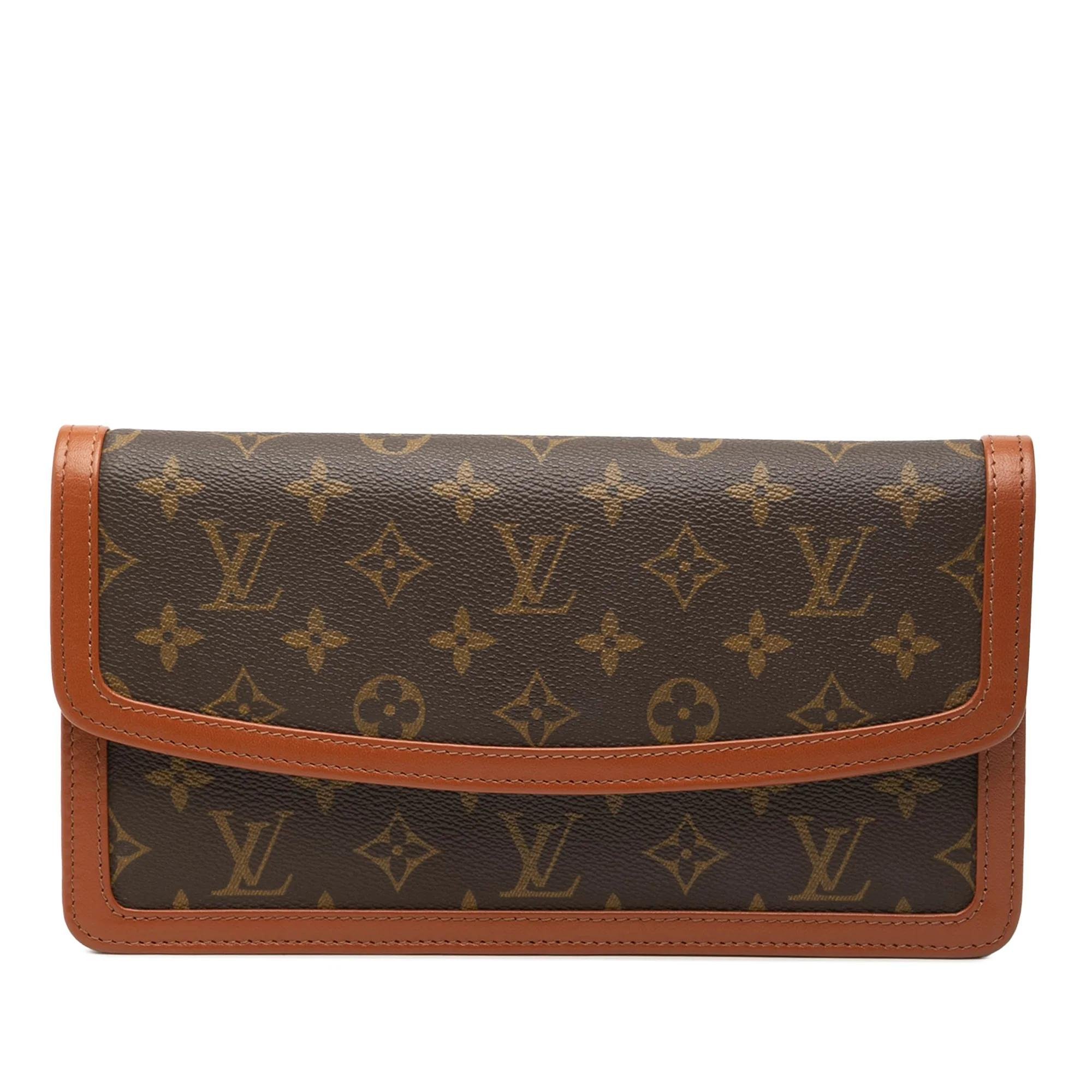 Leather clutch bag