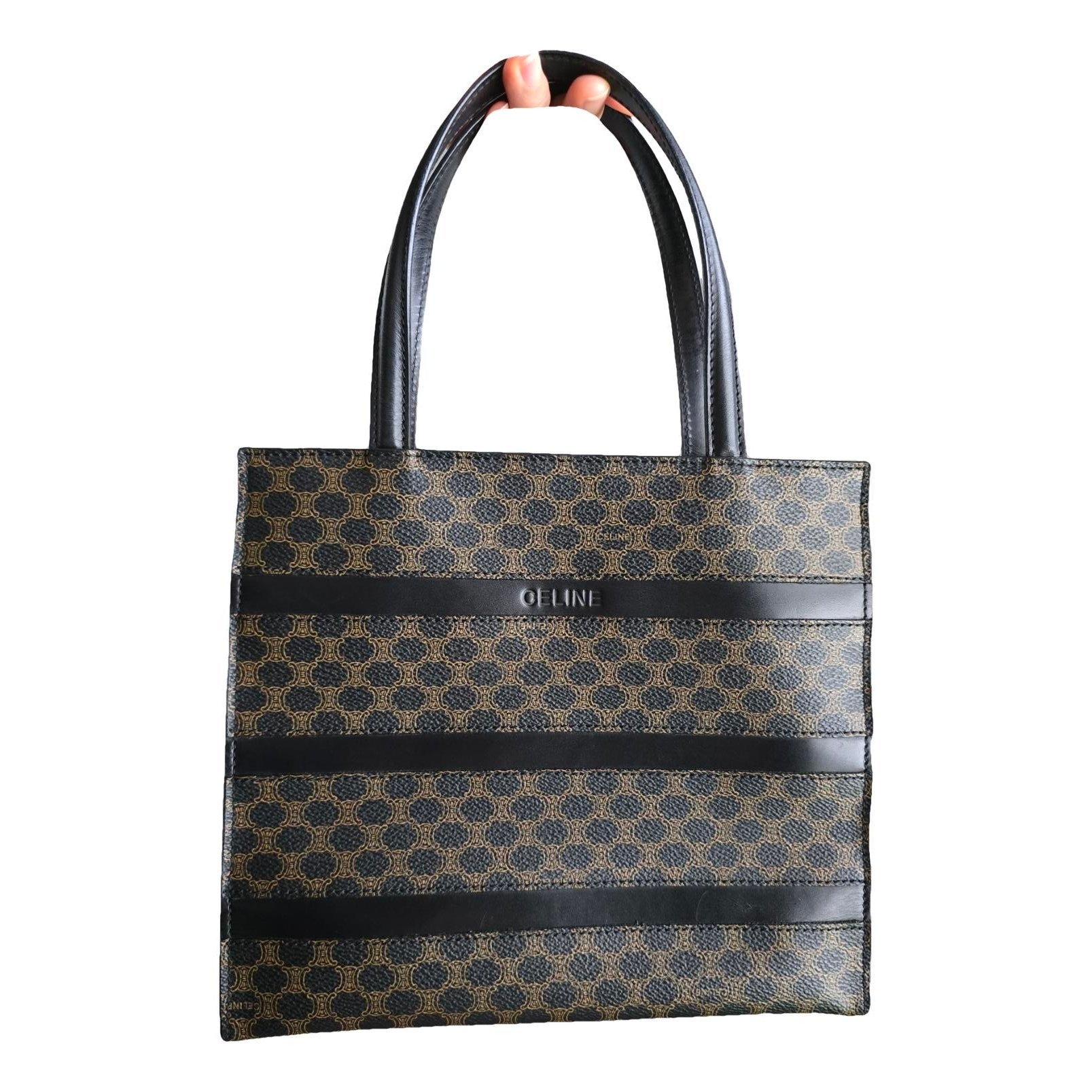 Cabas Vertical leather handbag