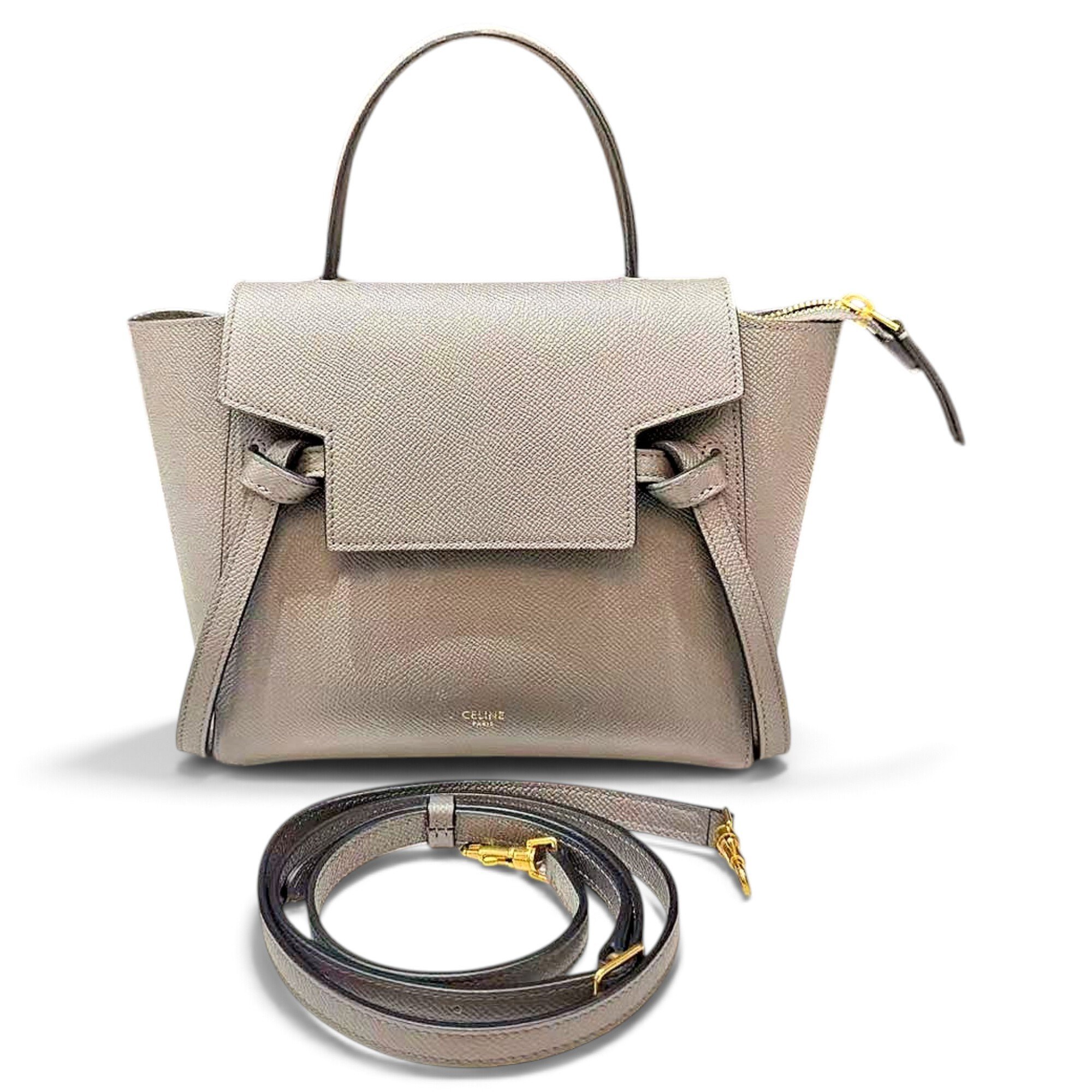 Belt leather handbag
