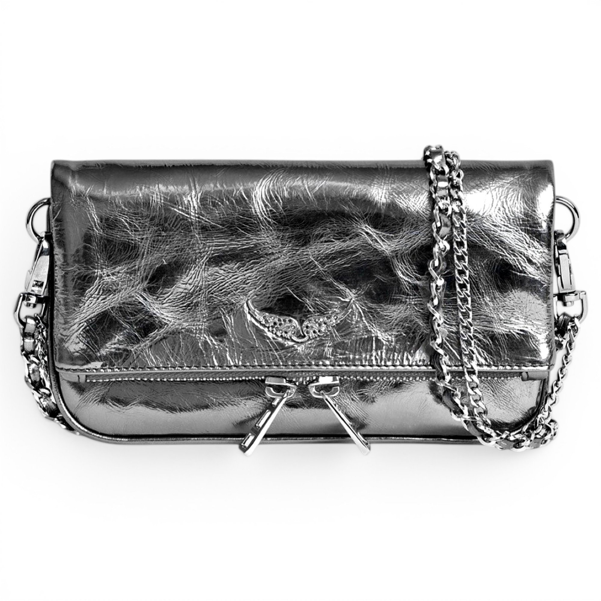 Rock leather crossbody bag