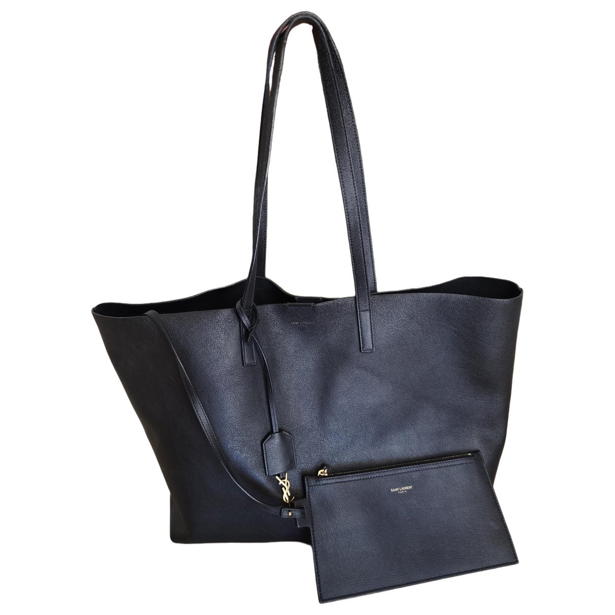 Shopping leather handbag
