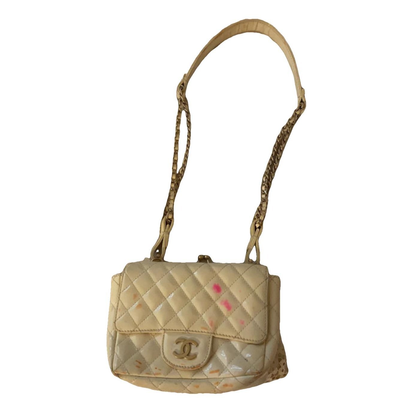Patent leather handbag