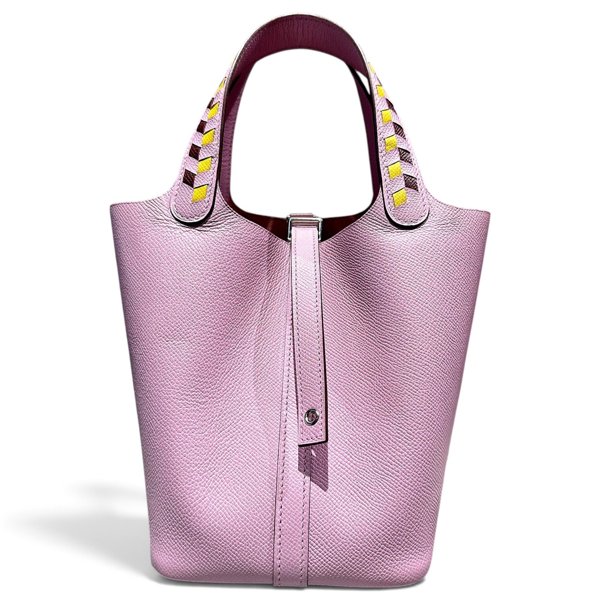 Picotin leather tote