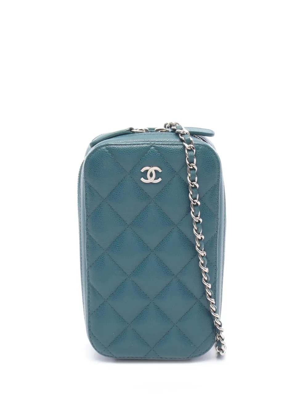 2018-2019 CC Quilted Caviar Phone Holder crossbody bag