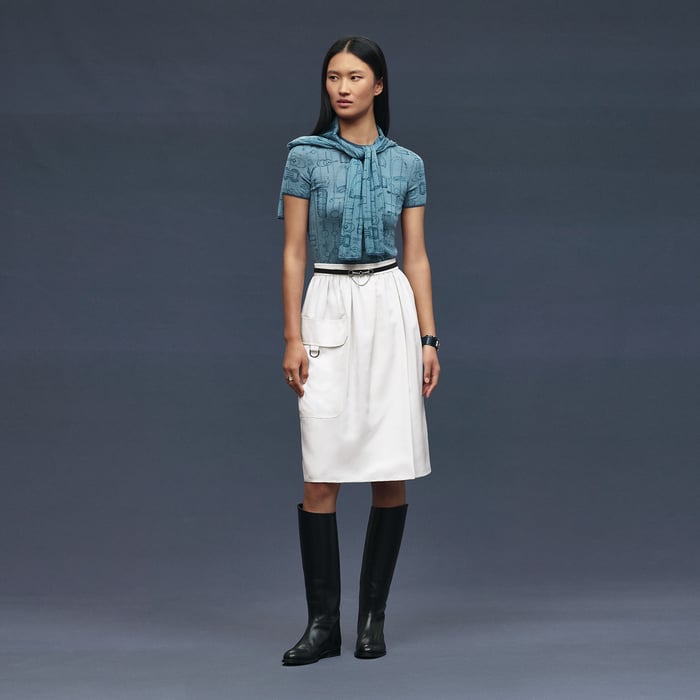 Blanc Cassé Wrap Skirt