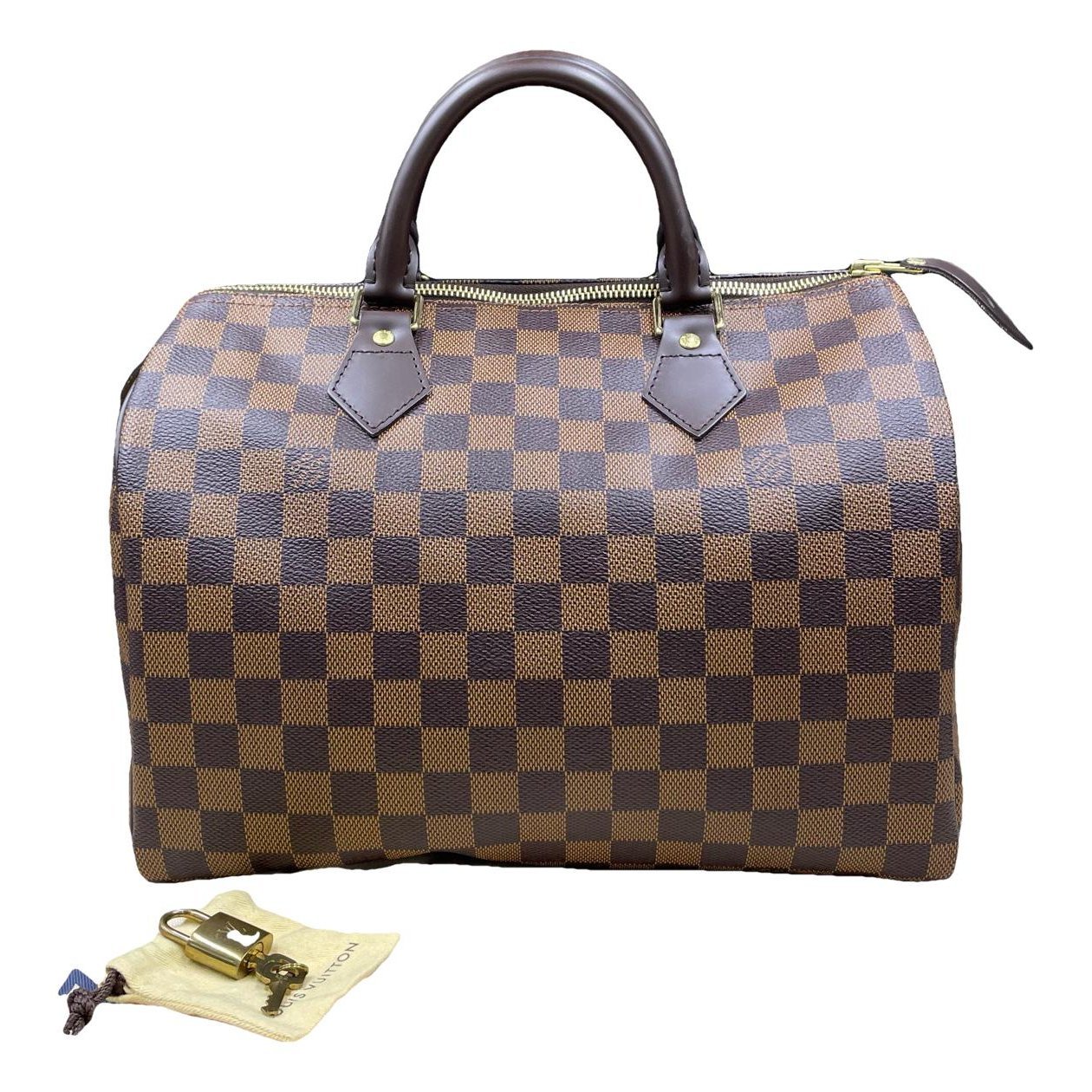 Speedy leather handbag