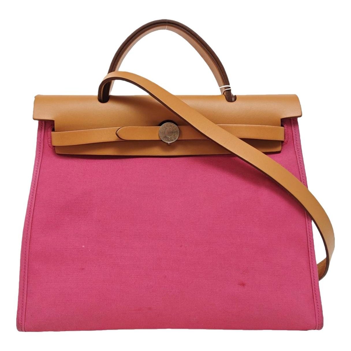 Hermes Herbag leather handbag