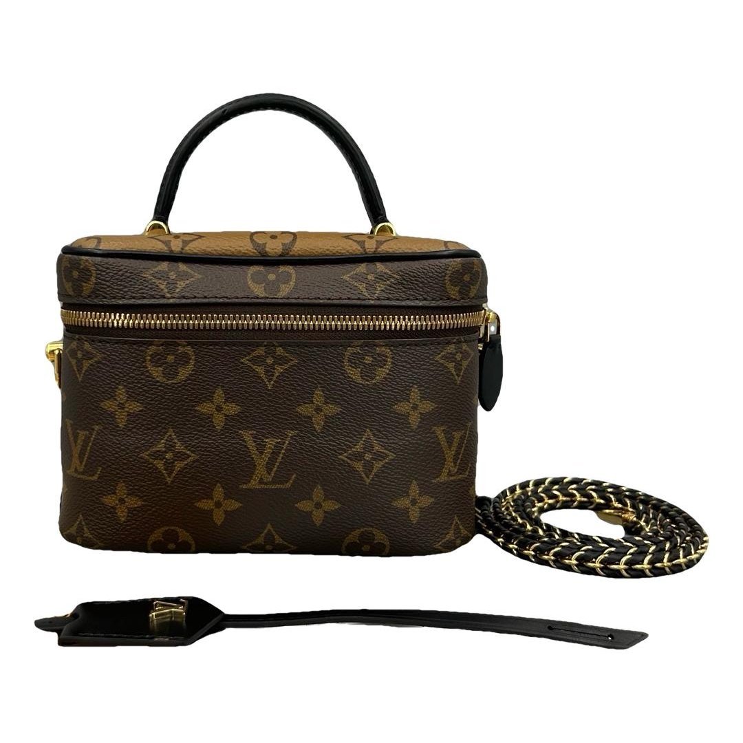 Vanity leather handbag