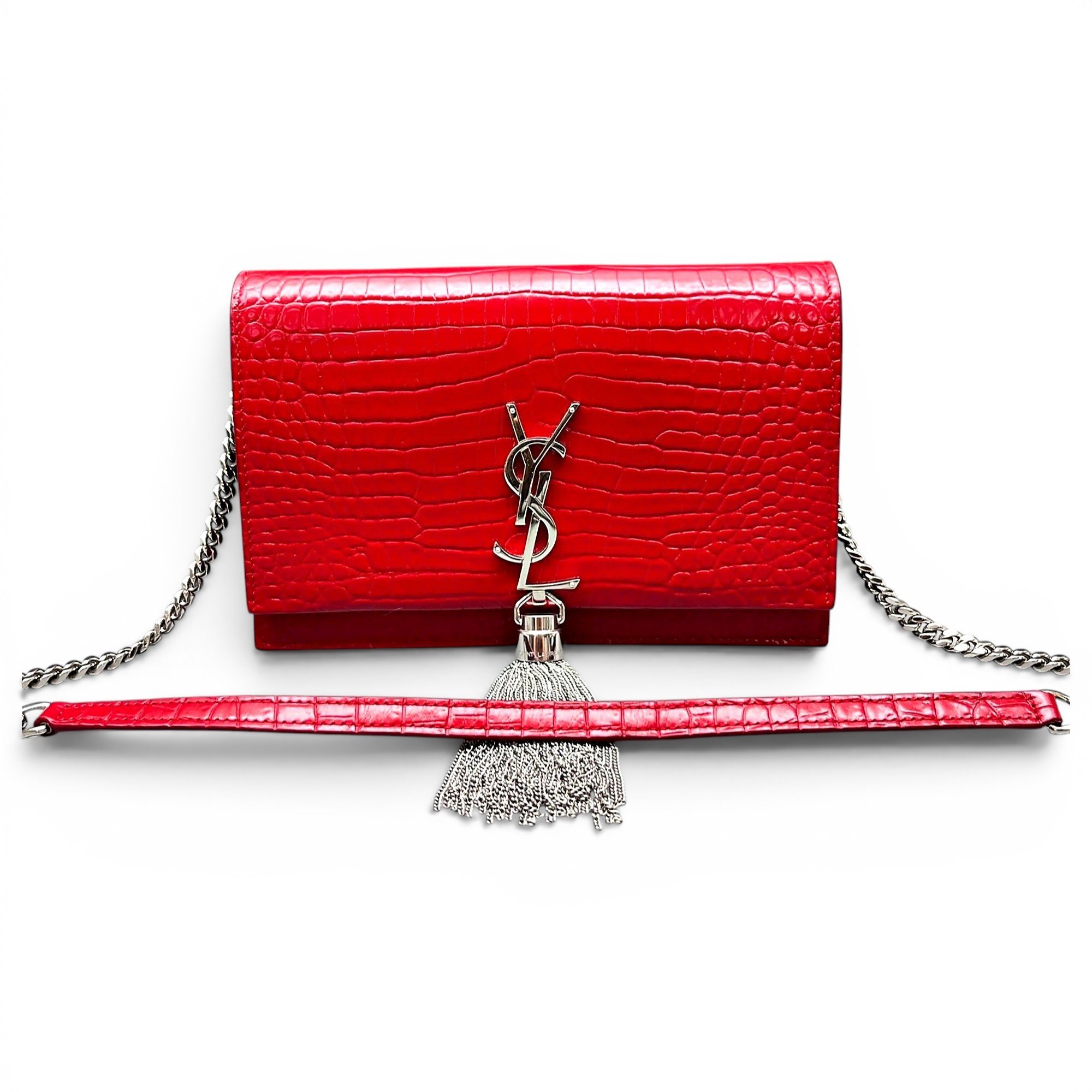 Pompom Kate leather handbag